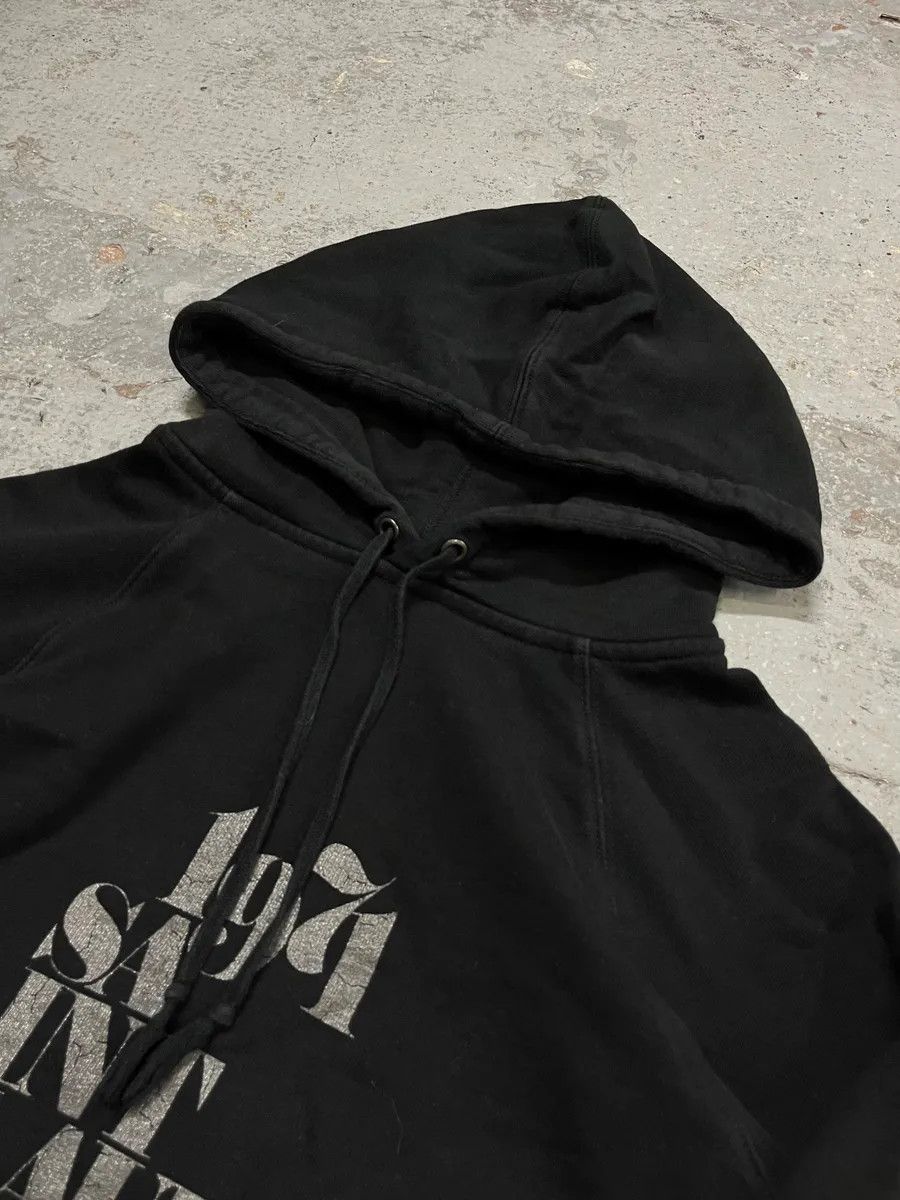 Saint Laurent Paris SS2018 Saint Laurent Black Propaganda Printed Hoodie Size XS / US 0-2 / IT 36-38 - 4 Thumbnail