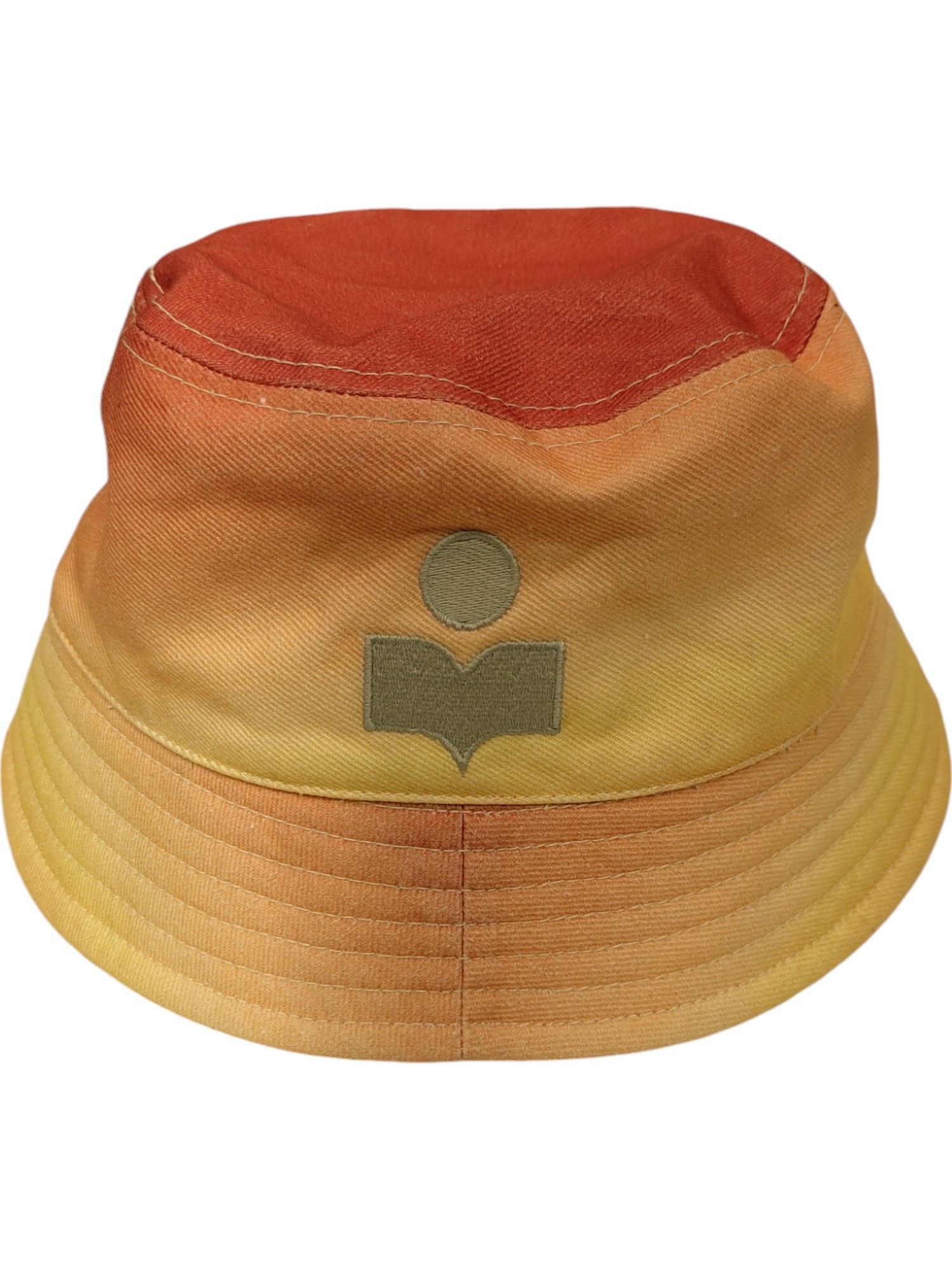 Isabel Marant Orange And Yellow Gradient Bucket Hat Size ONE SIZE - 1 Thumbnail
