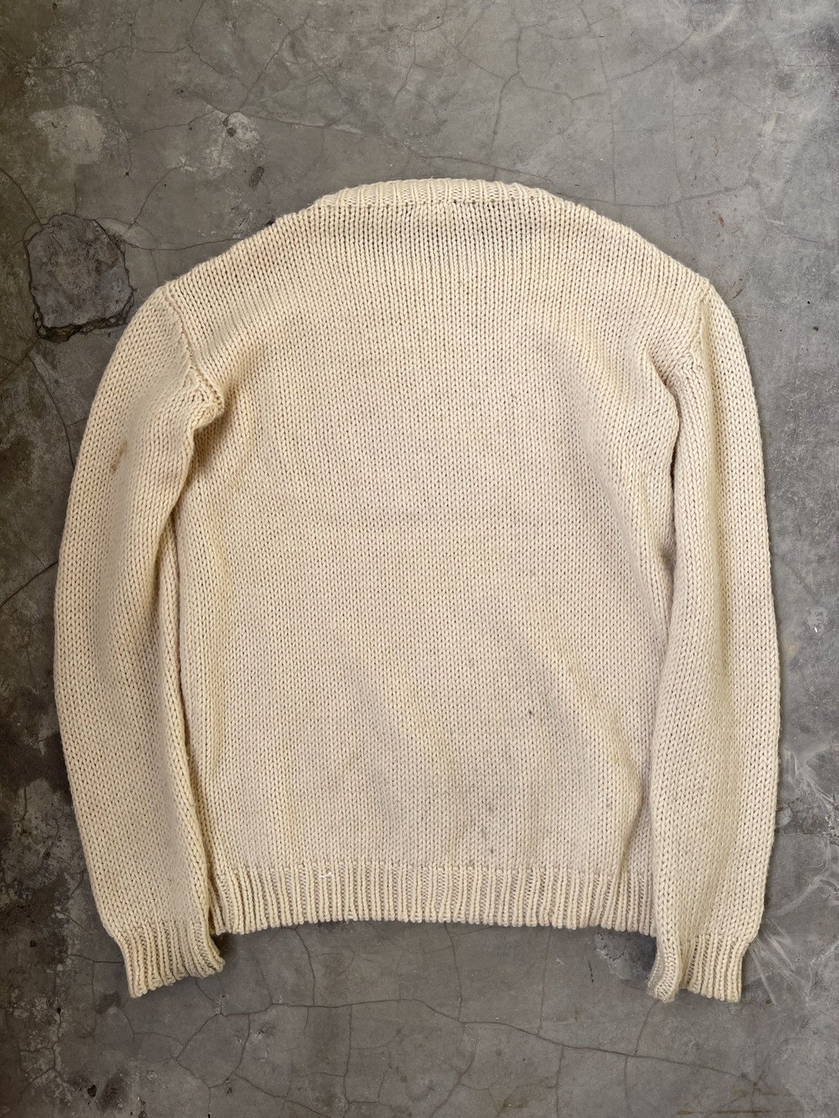 Raf Simons A/W 1997 Raf Simons Distressed Cable Knit Size US M / EU 48-50 / 2 - 5 Thumbnail
