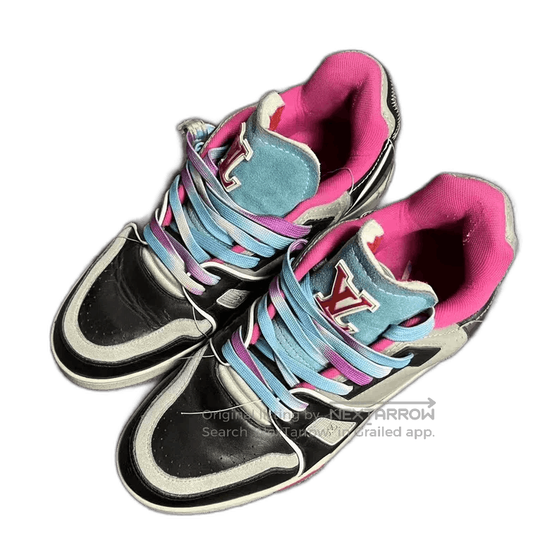 Louis Vuitton Louis Vuitton latest black and pink black cement trainer. Size US 7 / EU 40 - 1 Thumbnail