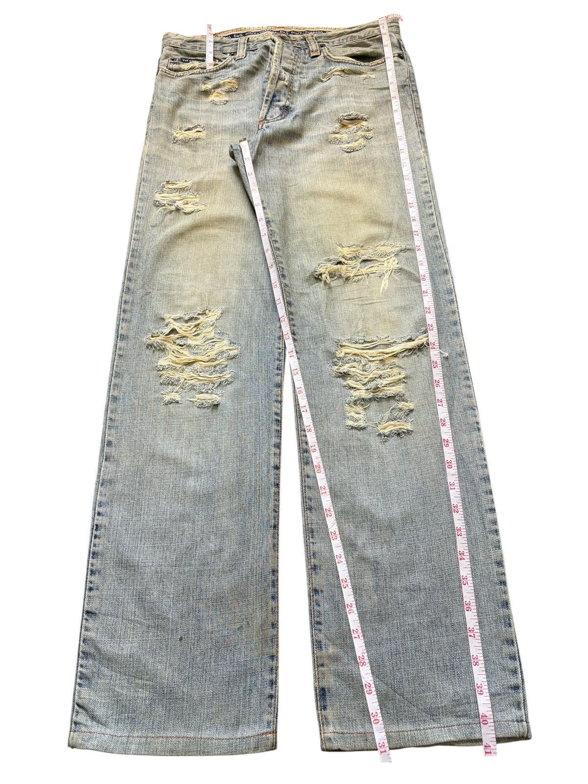 Dolce & Gabbana Vintage / Y2K Dolce Gabbana Mud Wash Distressed Jeans Size US 30 / EU 46 - 7 Thumbnail