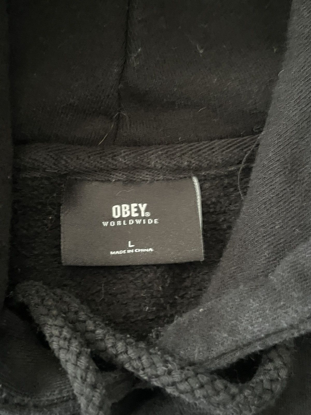 Obey Obey Lady Black Hoodir Size US L / EU 52-54 / 3 - 4 Thumbnail
