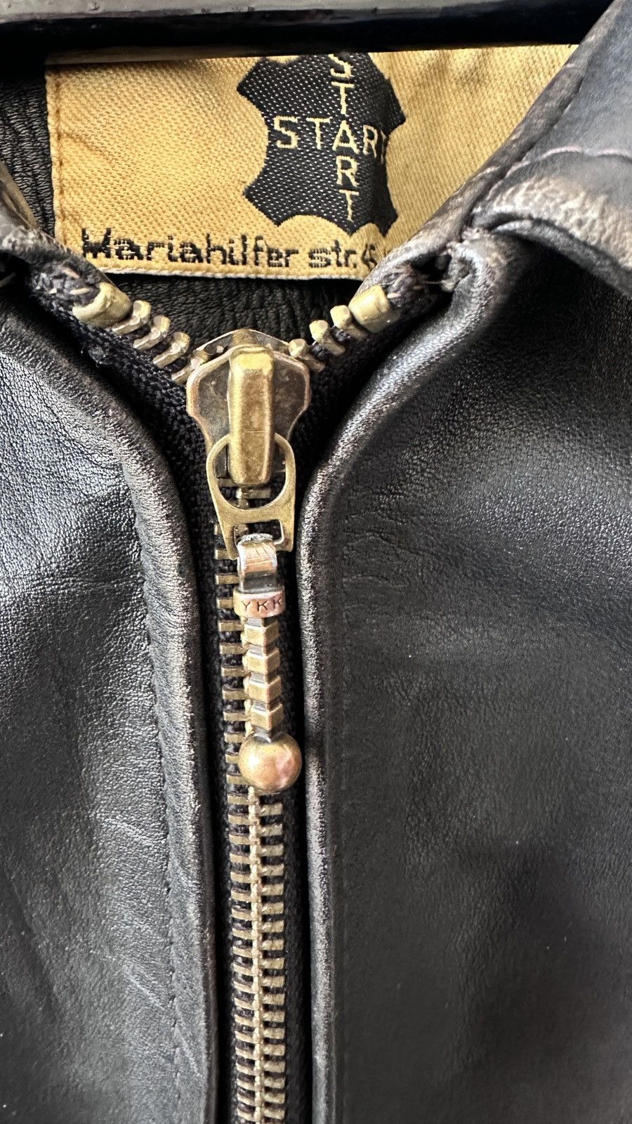Other Genuine Leather Cafe Racer Jacket Distressed Moto Biker Size US L / EU 52-54 / 3 - 12 Thumbnail