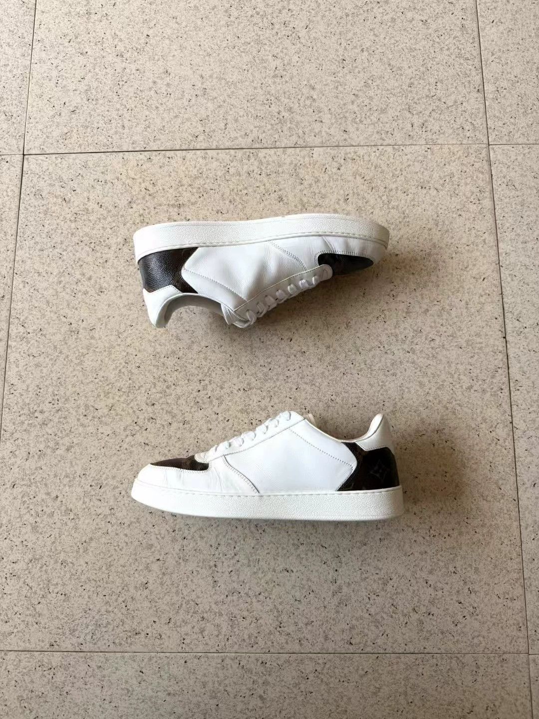 Louis Vuitton LV Rivoli White Brown Loafers Sz 6.5 Excellent Cond Size US 6.5 / EU 39-40 - 3 Thumbnail
