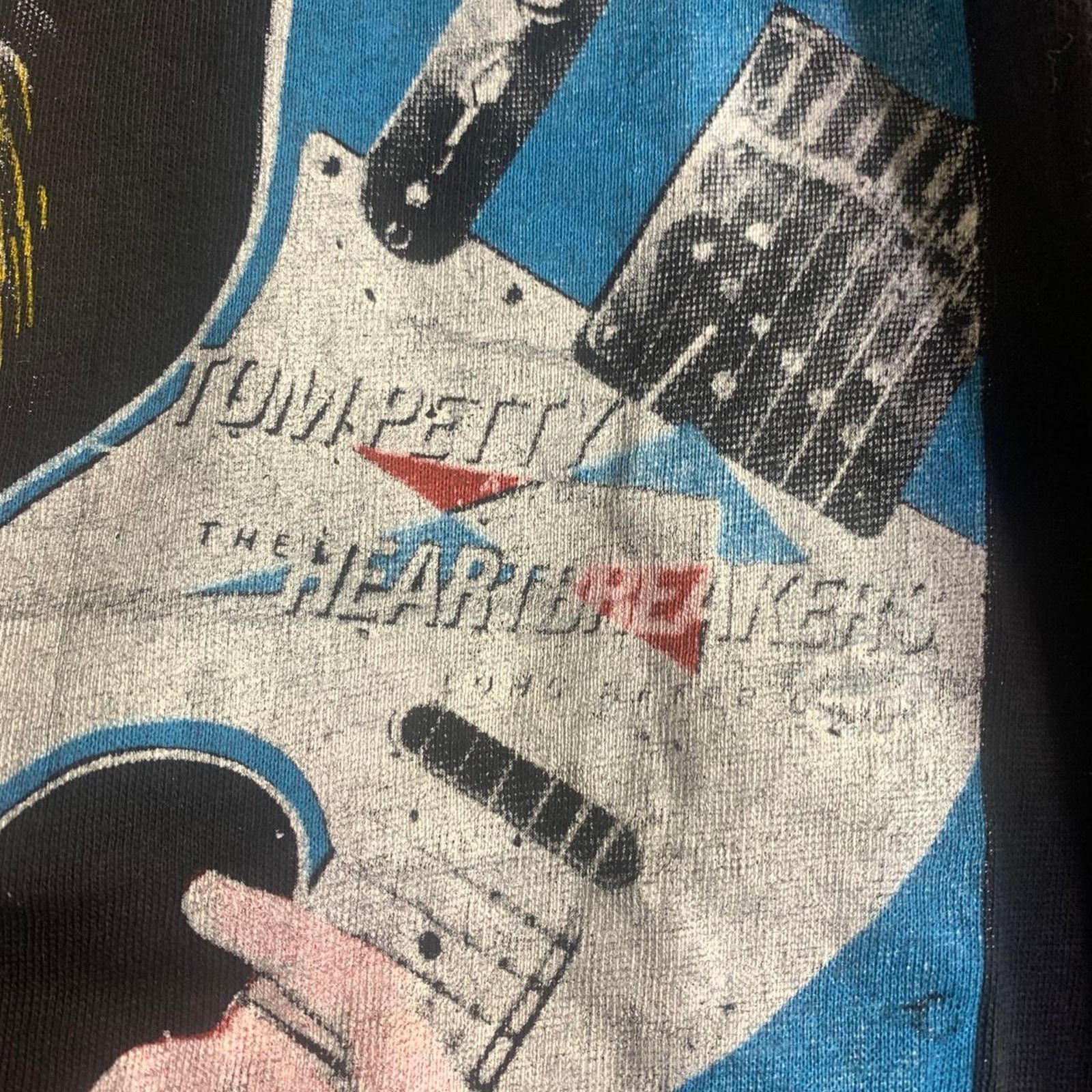 Vintage 1983 TOM PETTY & THE HEARTBREAKERS 3/4 sleeve tee shirt L Size US L / EU 52-54 / 3 - 4 Thumbnail
