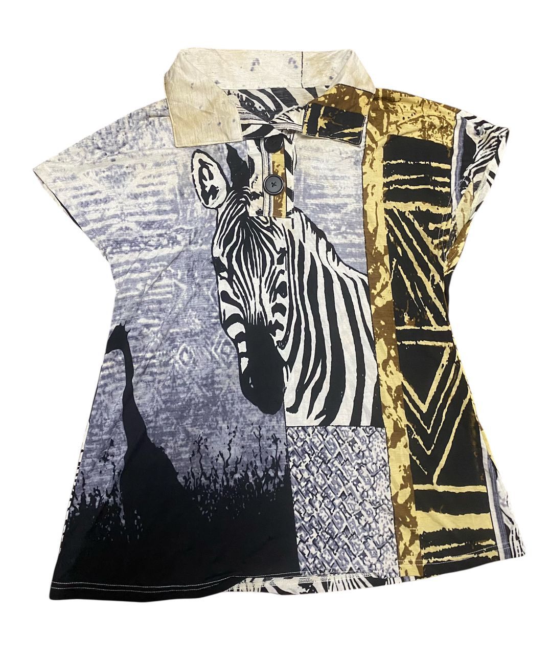 Japanese Brand Souverain fullprint blouse shirt Size M / US 6-8 / IT 42-44 - 1 Thumbnail