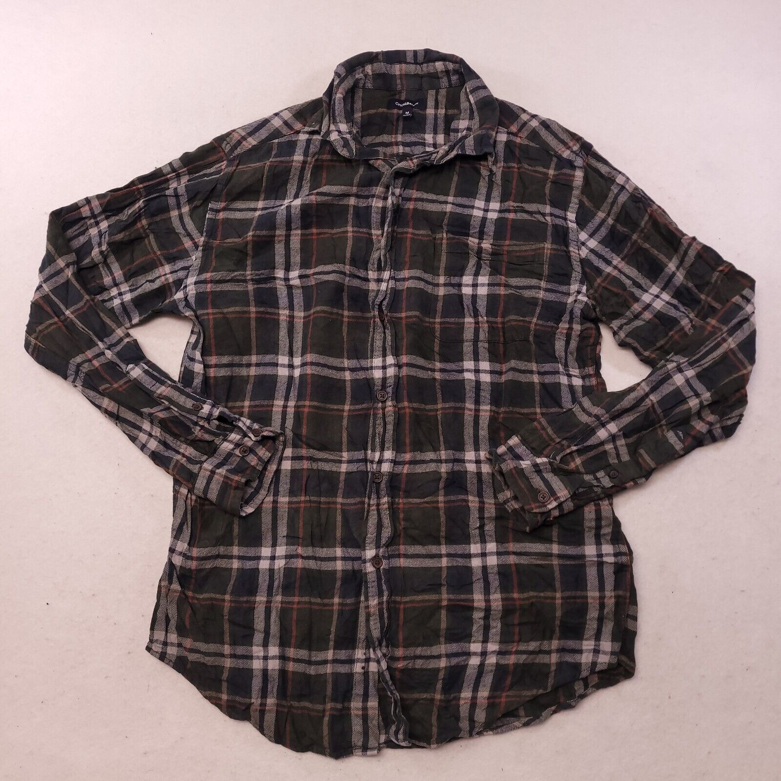 Croft & Barrow Croft & Barrow Madras Flannel Shirt Mens Size Medium M Green Size US M / EU 48-50 / 2 - 2 Thumbnail