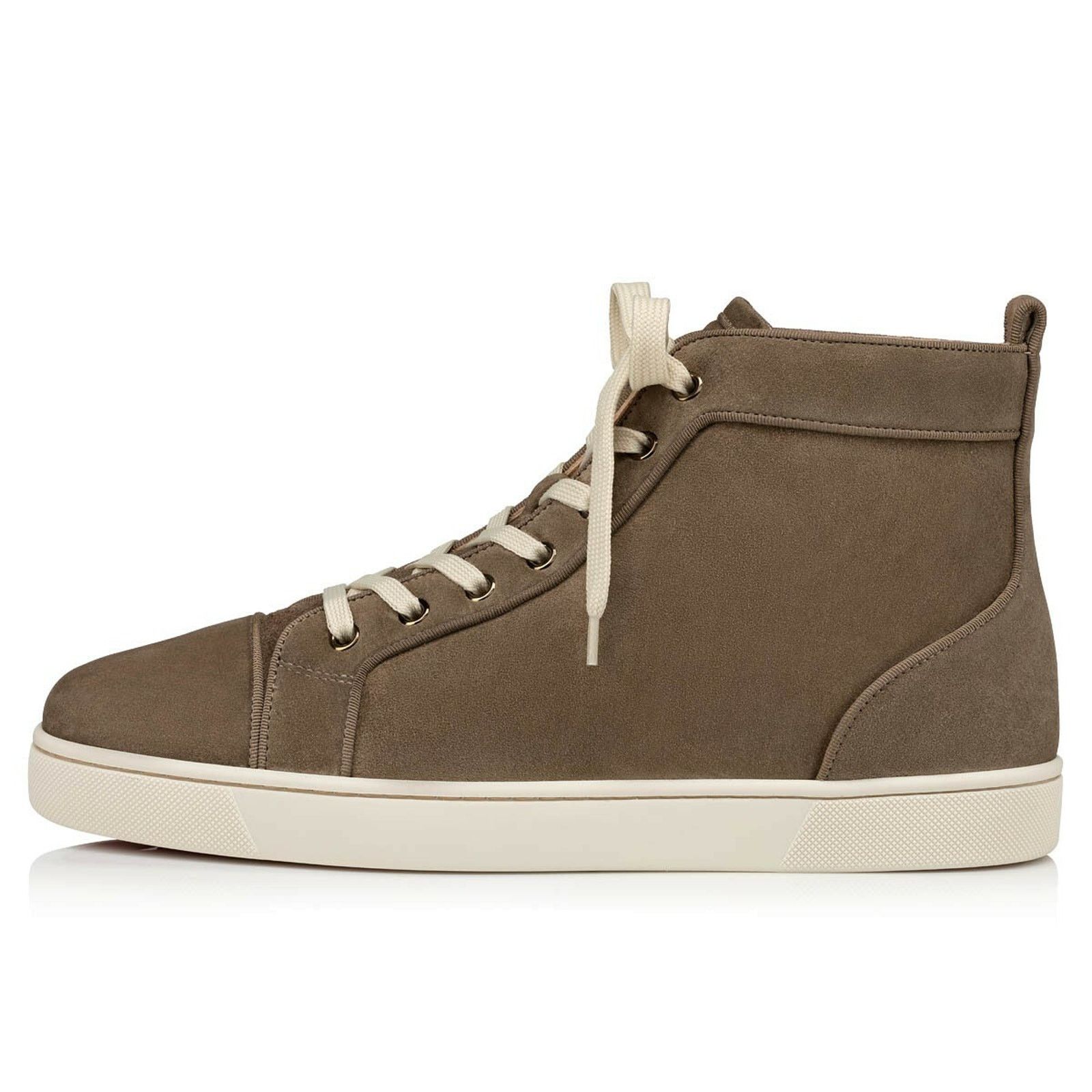 Christian Louboutin Christian Louboutin Mens Louis Orlato Flat Poivre Vert Suede Size US 7 / EU 40 - 3 Thumbnail