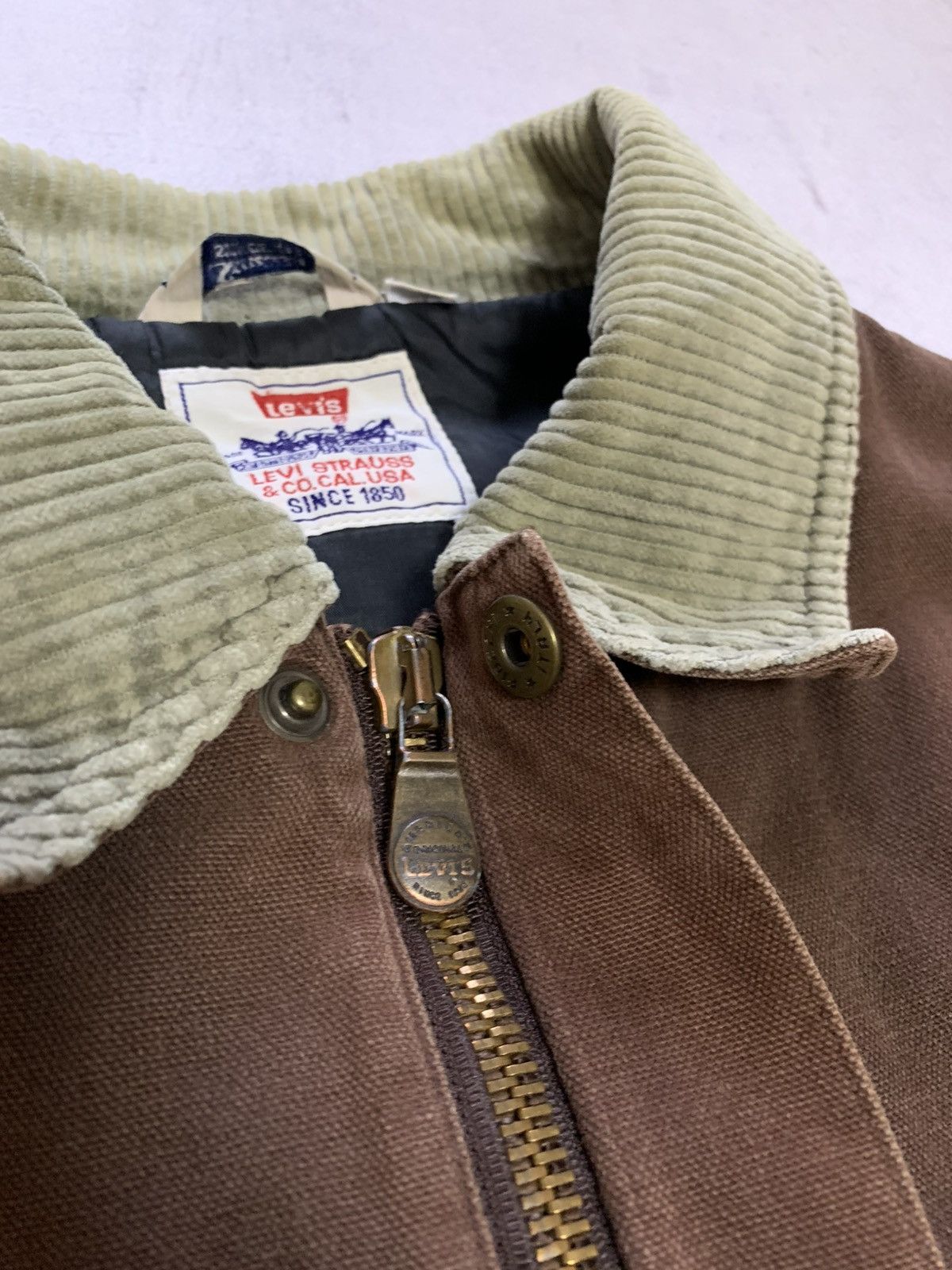 Levi's × Levi's Vintage Clothing Vintage Levis Denim Jacket Bomber 1973 Brown Baggy Very Rare Size US M / EU 48-50 / 2 - 10 Thumbnail