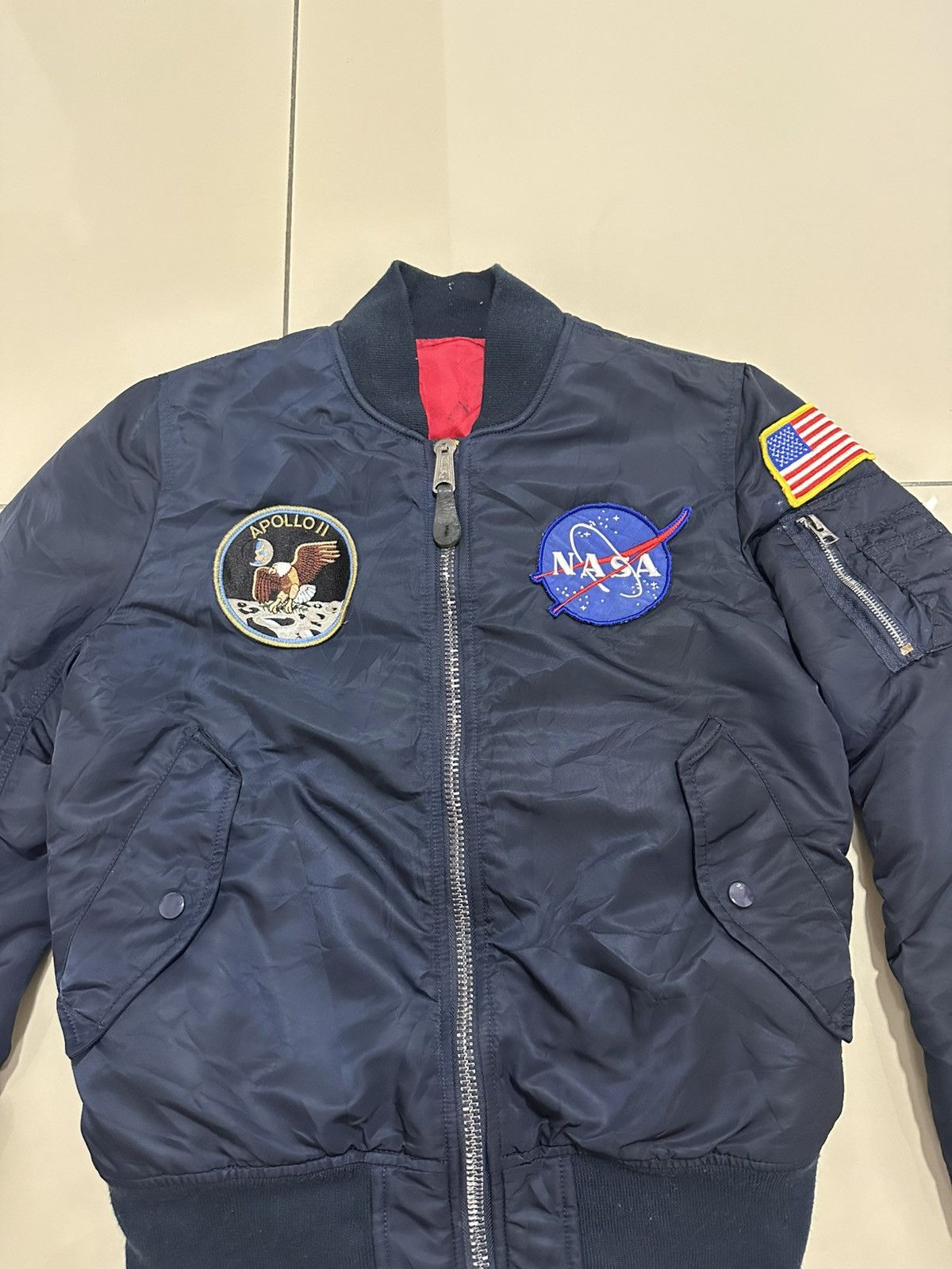 Alpha Industries Alpha Industries Ma-1 Flight Jacket Apollo NASA USA Design Size US S / EU 44-46 / 1 - 4 Thumbnail