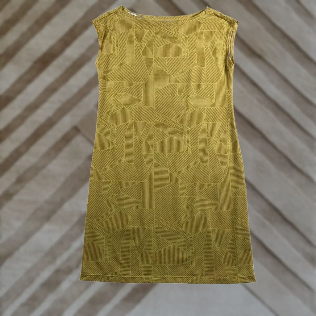 Prana Prana Womens Yellow Geometric Shift Dress Boat Neck XS Size XS / US 0-2 / IT 36-38 - 1 Thumbnail