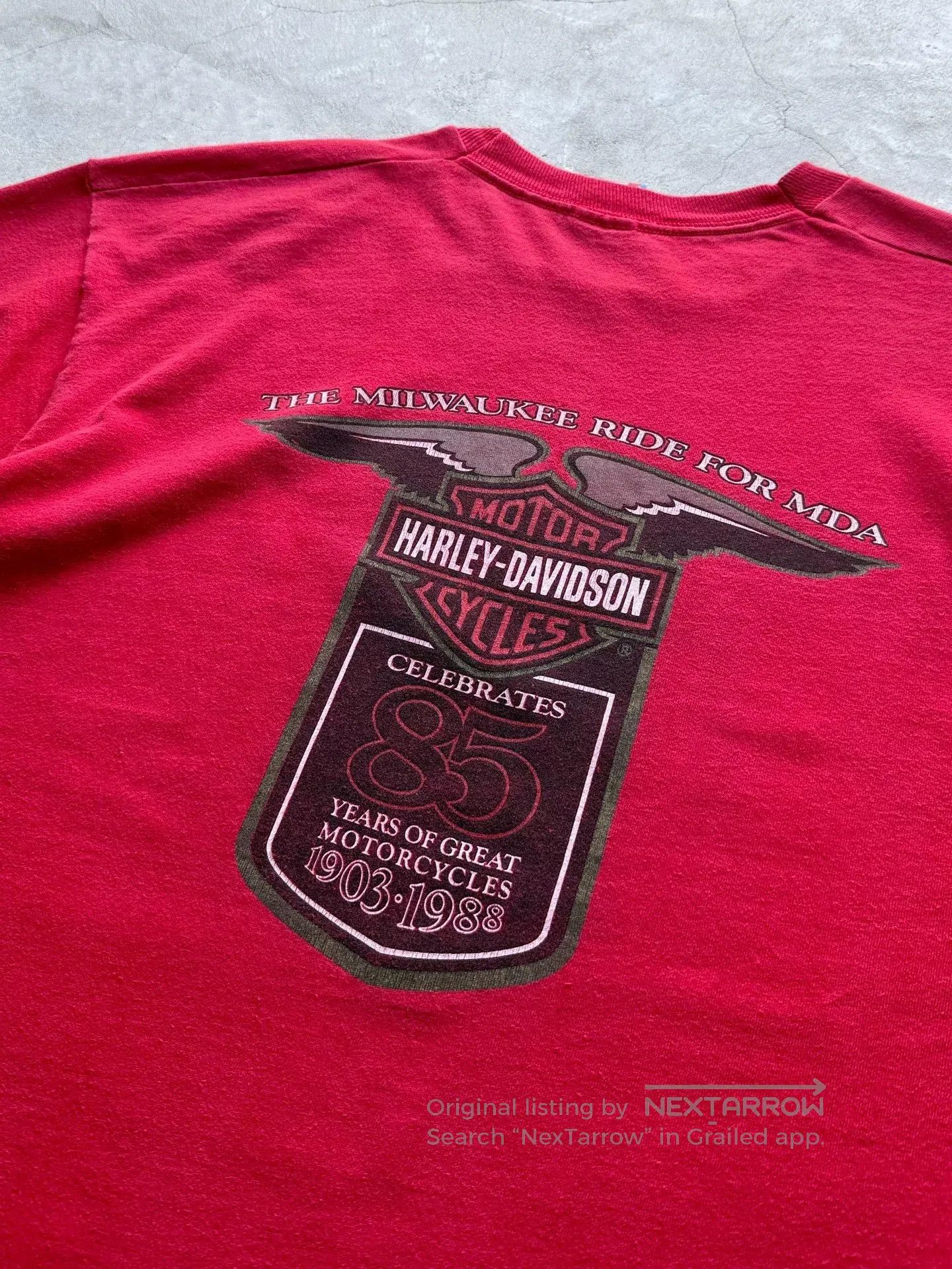 Vintage Vintage 1988 Harley Davidson 85th Tee. Size US XL / EU 56 / 4 - 5 Thumbnail