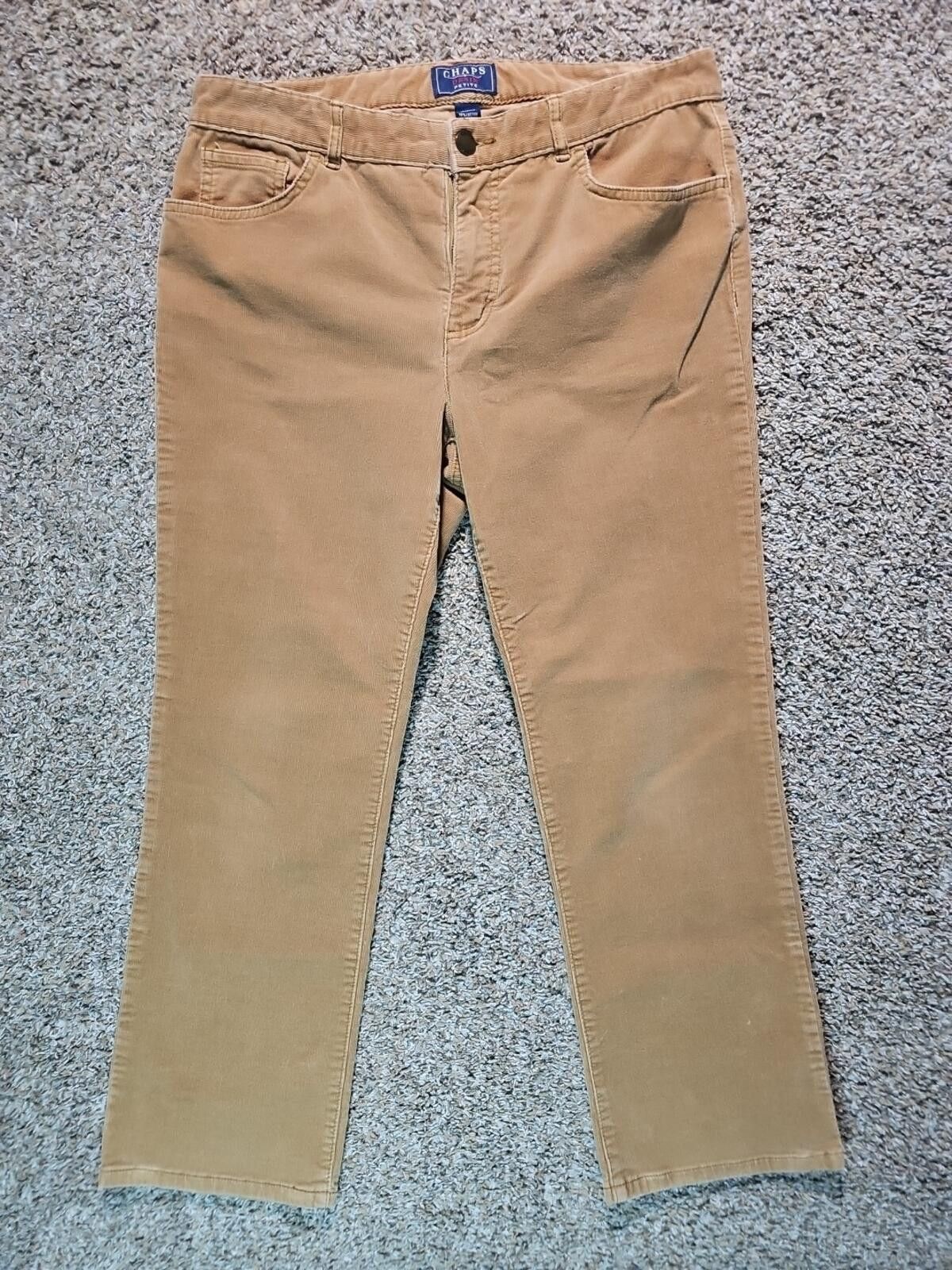 Chaps Chaps Denim Petite Corduroy Brown Pants 12P Size 34" / US 12 / IT 48 - 1 Thumbnail