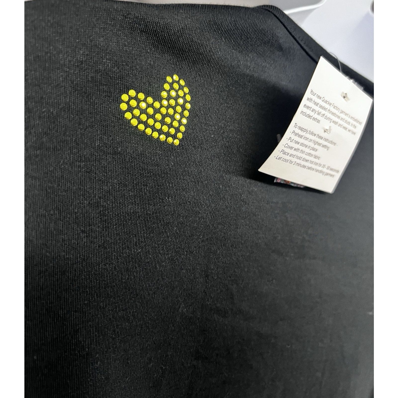 Quacker Factory Quacker Factory Black Pullover Top Womens 3X Rhinestones New Size 3XL / US 20-22 - 9 Thumbnail