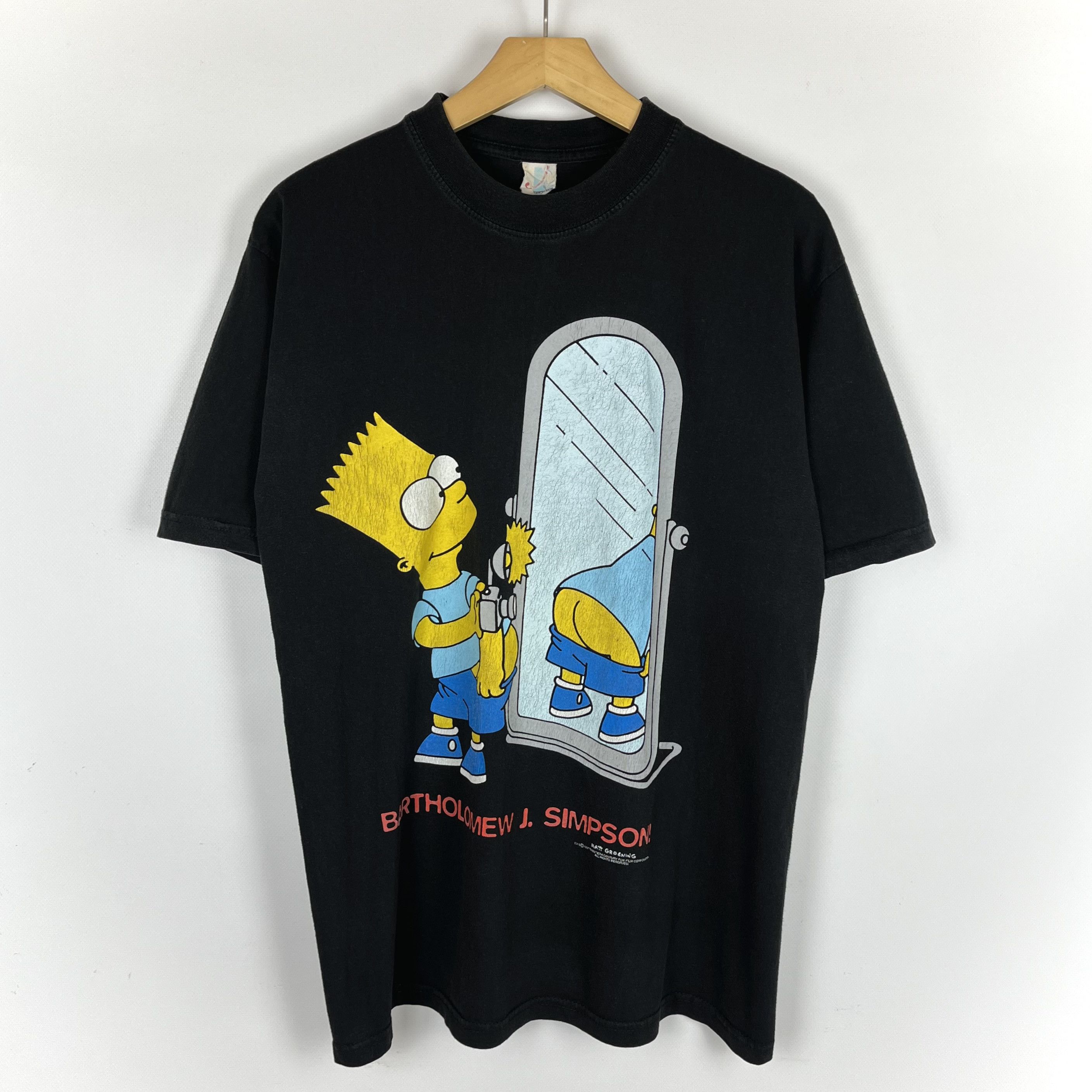 Cartoon Network Vintage The Simpsons Bart Simpson Adult Funny T Shirt 1997 Size US M / EU 48-50 / 2 - 1 Thumbnail