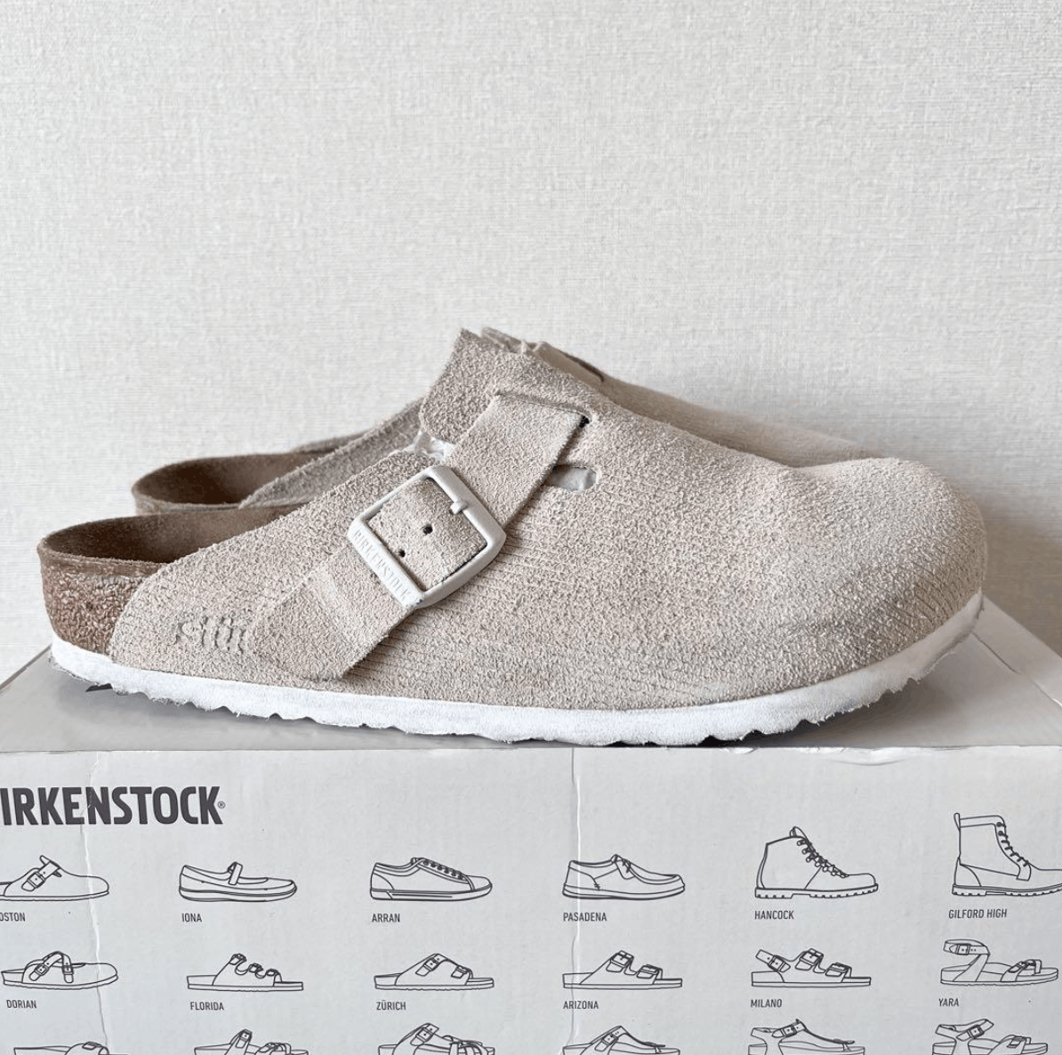Birkenstock × Stussy STUSSY BIRKENSTOCK CORDUROY BONE BOSTON SIZE SZ 11 EU 44 Size US 11 / EU 44 - 3 Thumbnail