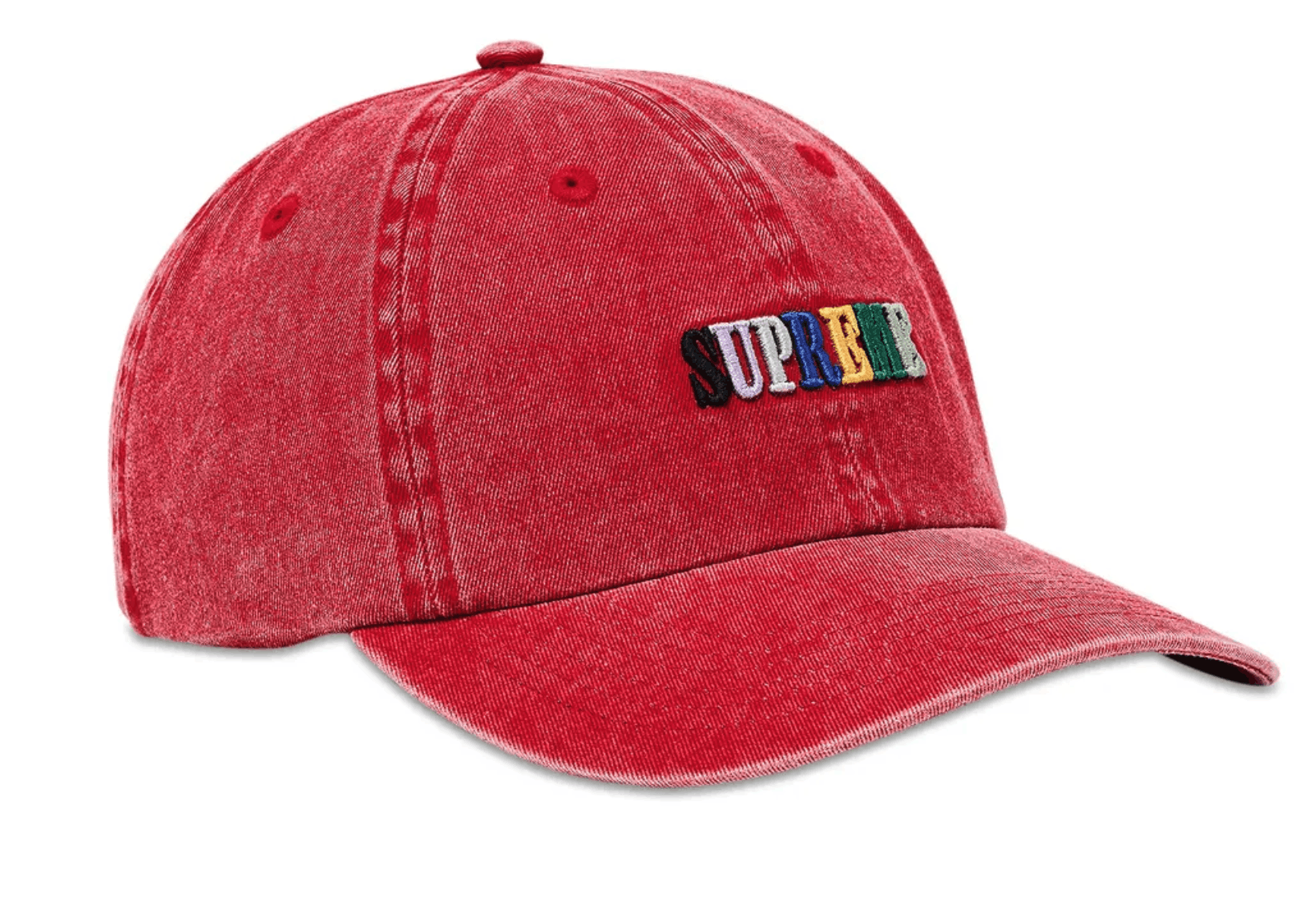 Supreme Supreme Pigment Dye 6-Panel Red Sz Adjustable Size ONE SIZE - 2 Thumbnail