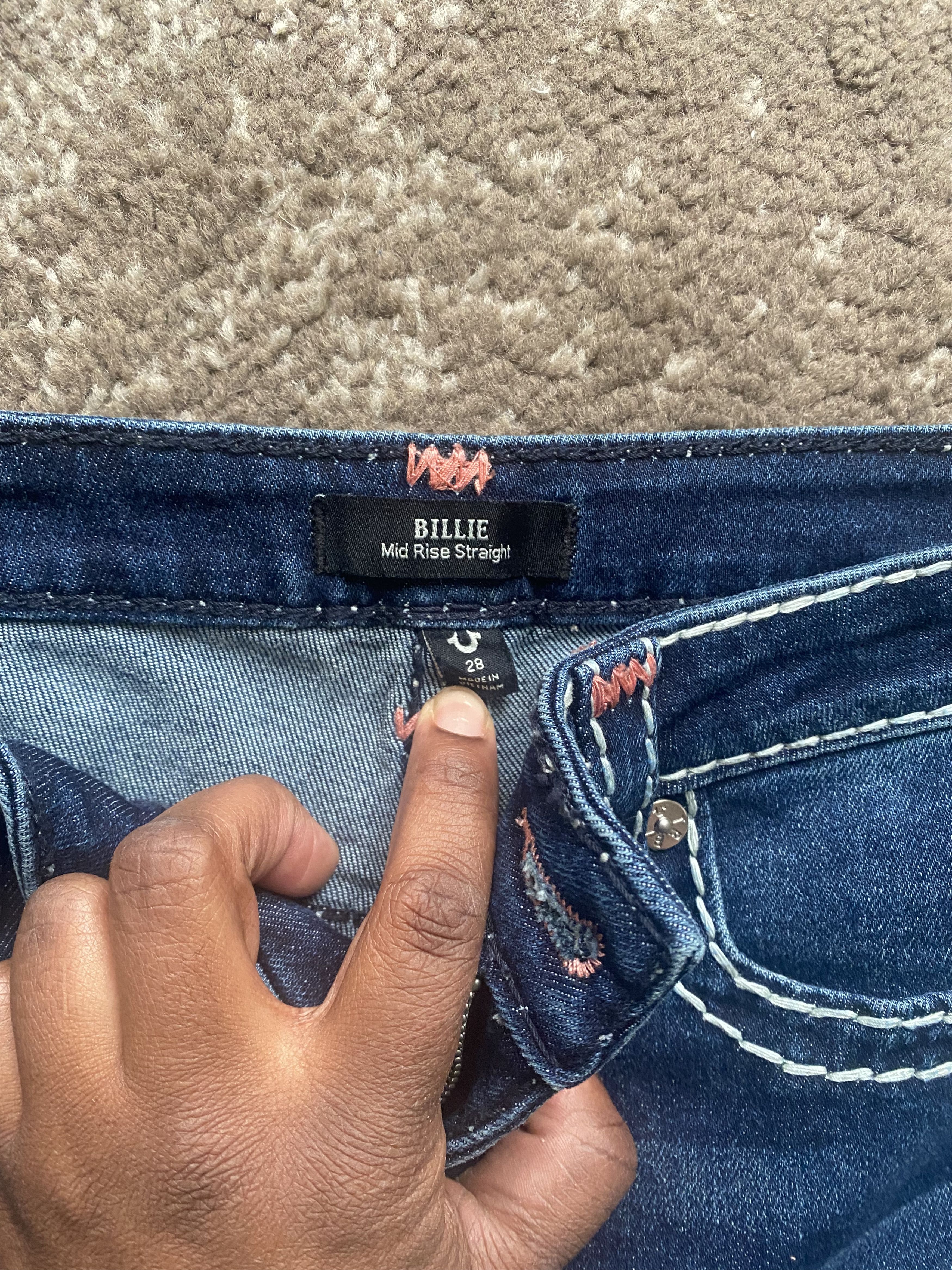 True Religion Billie Mid Rise Straight Size 28" / US 6 / IT 42 - 4 Thumbnail