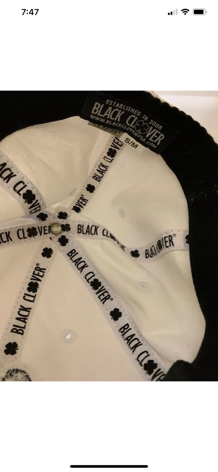 Other Black clover live lucky white cap hat s/m Size ONE SIZE - 7 Thumbnail