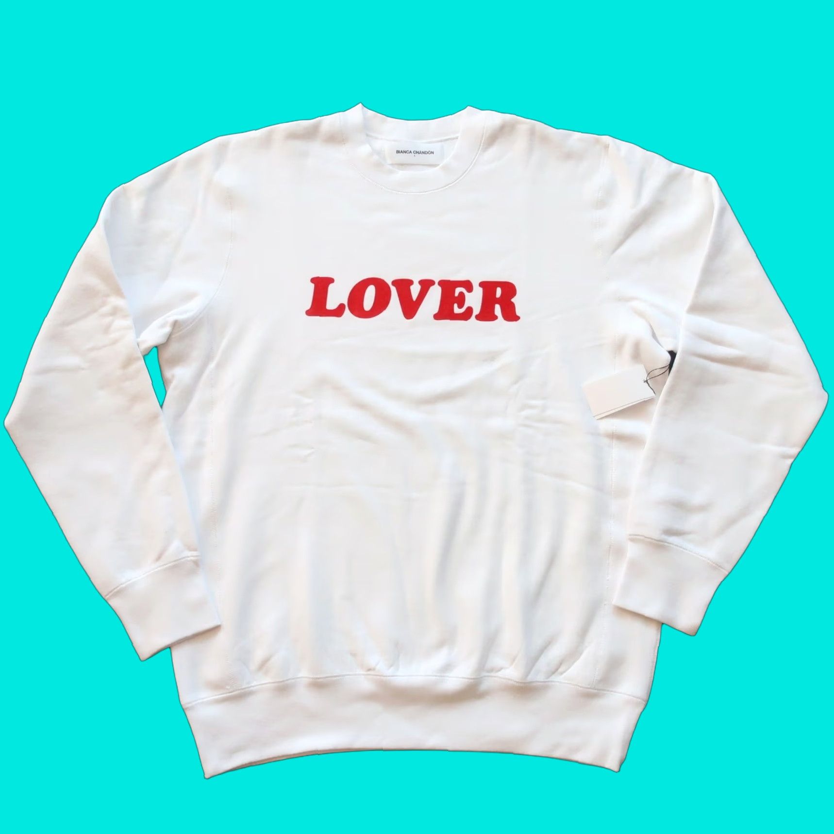 BIANCA CHANDON Bianca Chandon Lover Sweatshirt Main Selling Point Charlie Crew Sweatshirt White / Red Large Men XS-XL Size US L / EU 52-54 / 3 - 1 Thumbnail