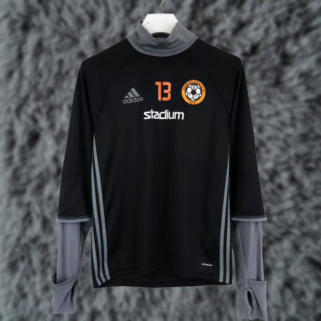 Adidas ADIDAS Climacool Sweatshirt Men's SMALL Breathable Black Mock Neck Logo Pullover Size US S / EU 44-46 / 1 - 1 Thumbnail