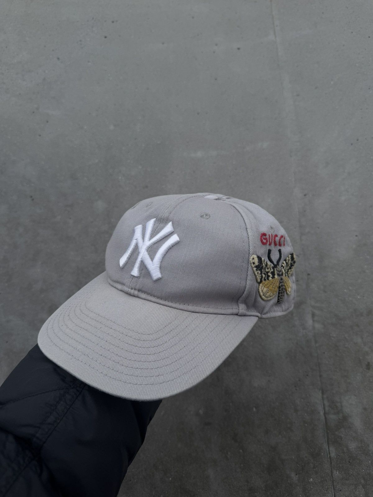 Designer × Gucci Gucci MLB NY cap hat with butterfly Size ONE SIZE - 3 Thumbnail