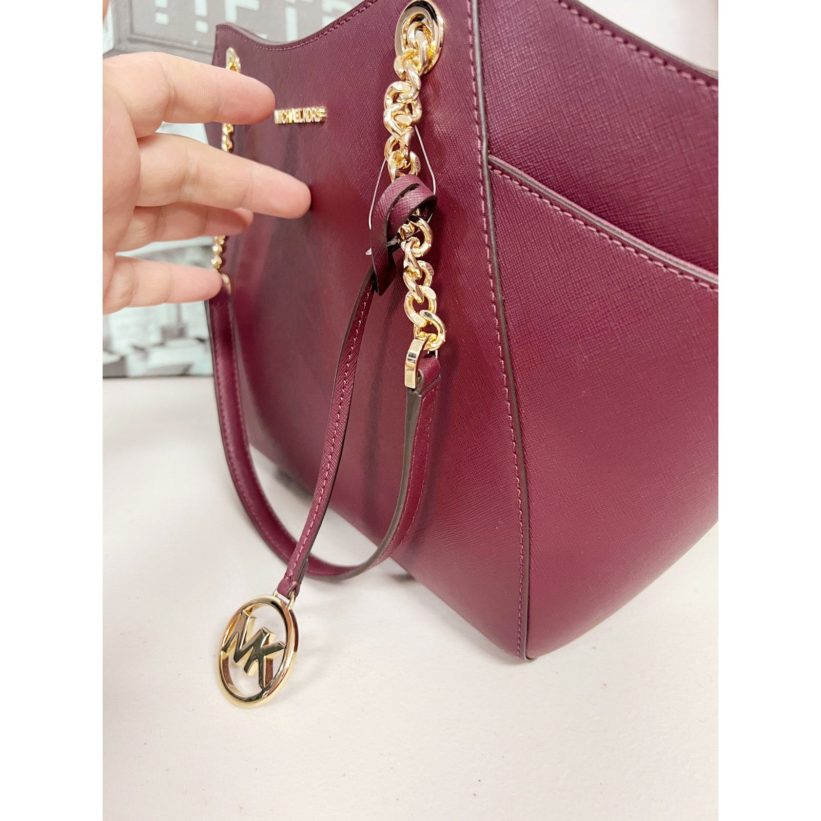 Michael Kors Michael Kors 35T5GTVT3L Jet Set Large Saffiano Leather Bag Size ONE SIZE - 5 Thumbnail