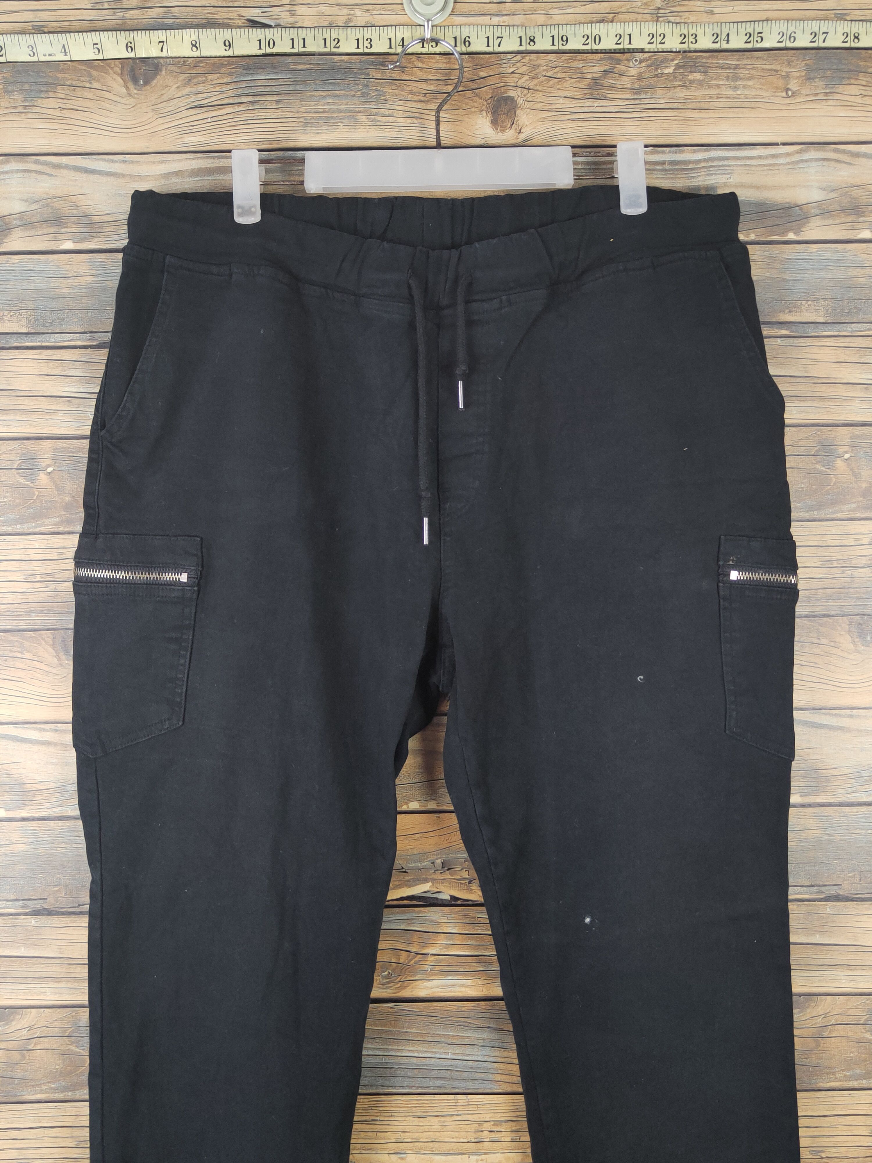 Japanese Brand DL T2M Black Multipocket Tactical Cargo Pants #1666 Size US 34 / EU 50 - 2 Thumbnail