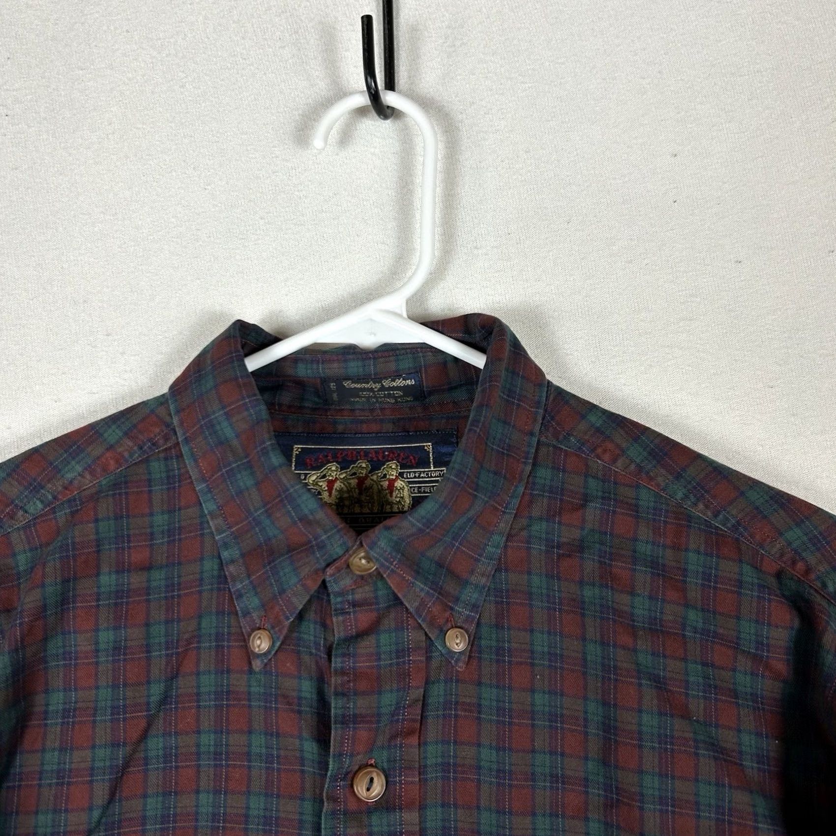 Chaps Chaps Ralph Lauren Button Up Long Sleeve Shirt Men 15.5 Plaid Multicolor Casual Top Size US L / EU 52-54 / 3 - 2 Thumbnail