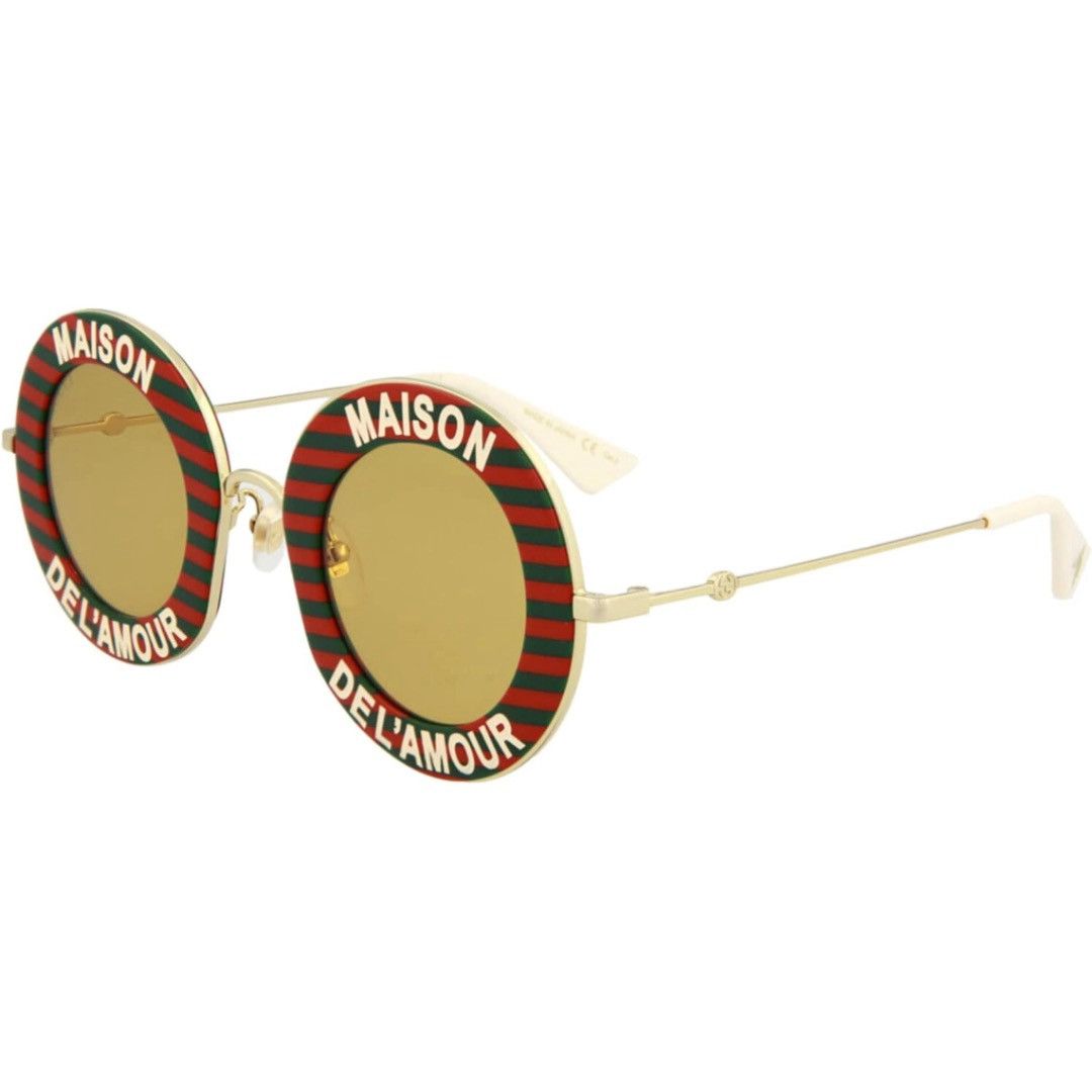 Gucci GUCCI ROUND OVERSIZED MAISON DEL'AMOUR SUNGLASSES Size ONE SIZE - 5 Thumbnail
