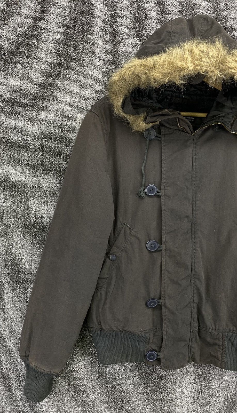 Alpha Industries Vintage Alpha Industries Faux Fur Hoodie Long Jacket Size L / US 10 / IT 46 - 3 Thumbnail