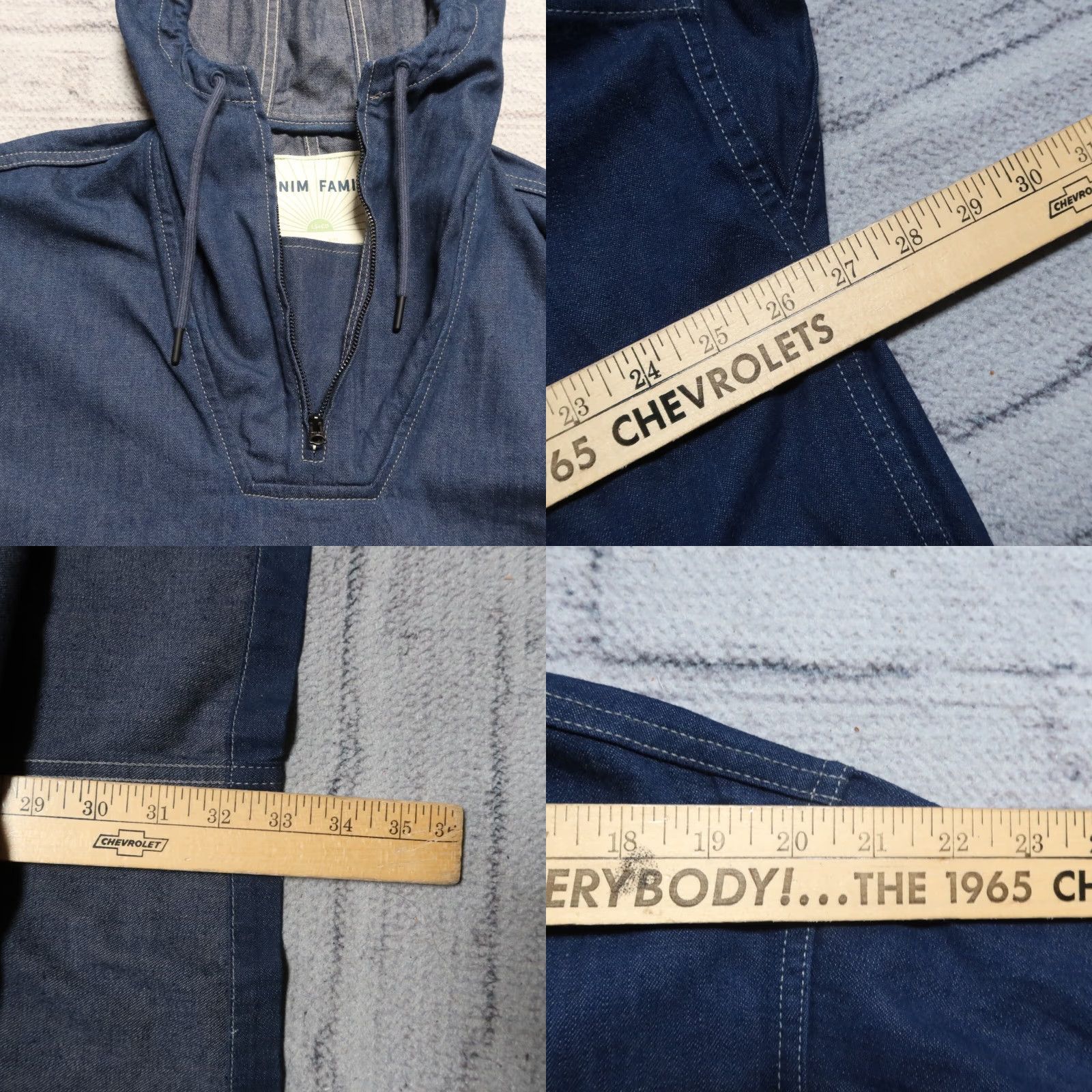Levi's VINTAGE Levi's Denim Jacket / Made & Crafted / Pullover Anorak / M / Dark Wash / Jacket / Men Size US M / EU 48-50 / 2 - 9 Thumbnail
