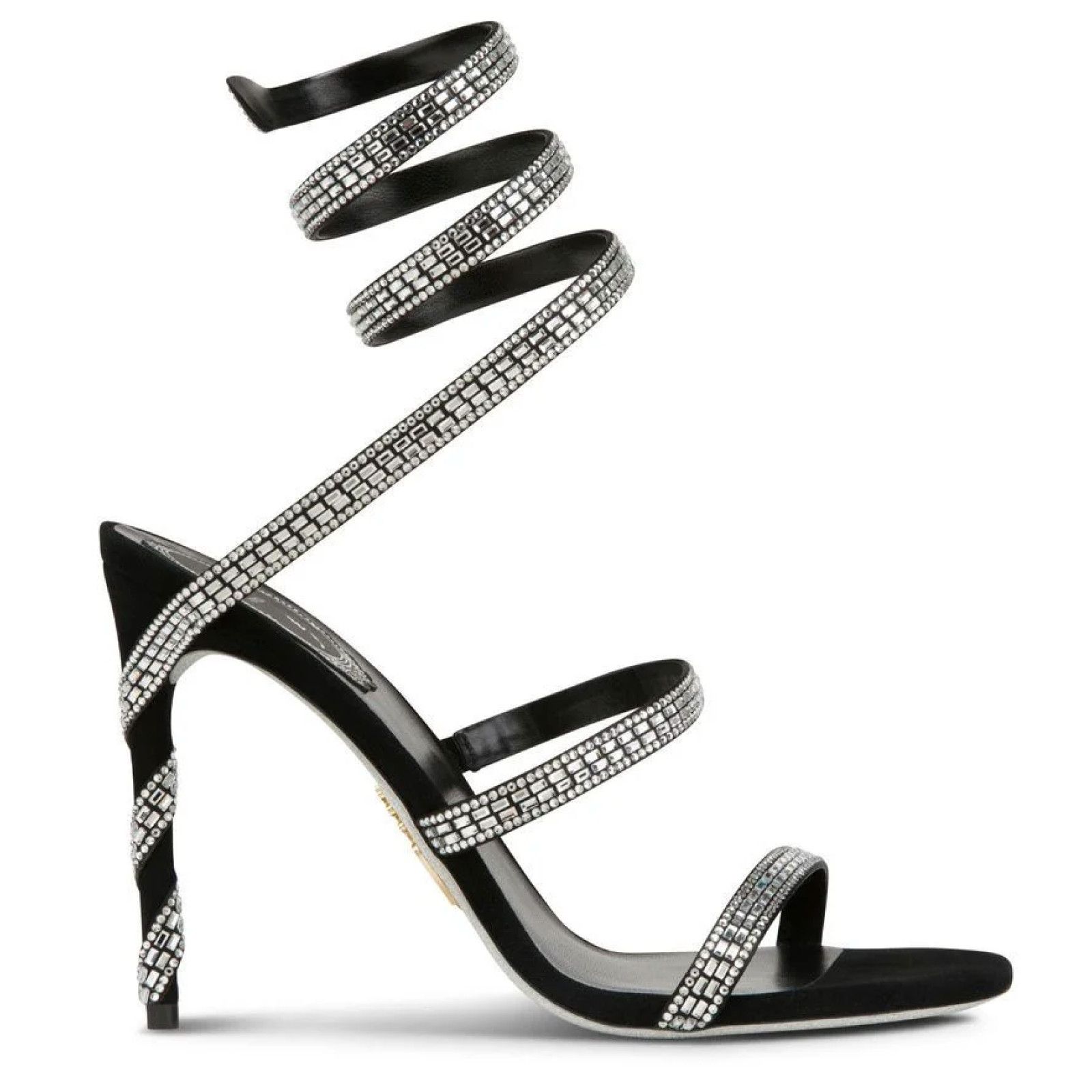 Rene Caovilla Margot Crystal Ankle Wrap Strap Sandal Heel Pump 36.5 Size US 6.5 / IT 36.5 - 1 Thumbnail