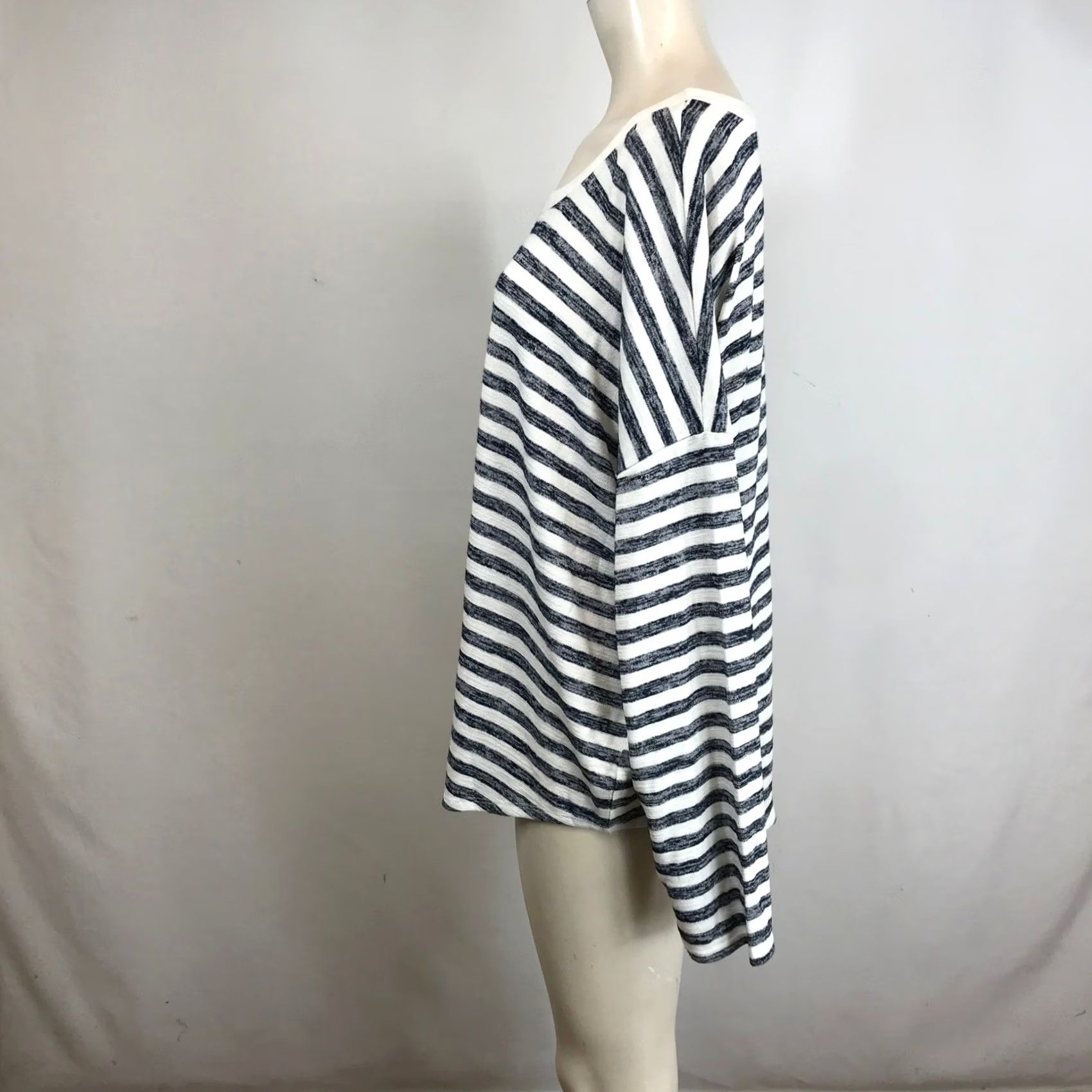 Vintage VINTAGE Time And Tru Striped Long Sleeve Relaxed Fit Pullover Top XXXL Size XXL / US 16-18 / IT 52-54 - 6 Thumbnail