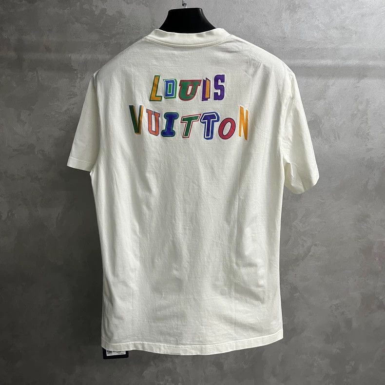 Other Louis Vuitton White Logo monogram printed T-shirt short sl Size US L / EU 52-54 / 3 - 2 Thumbnail