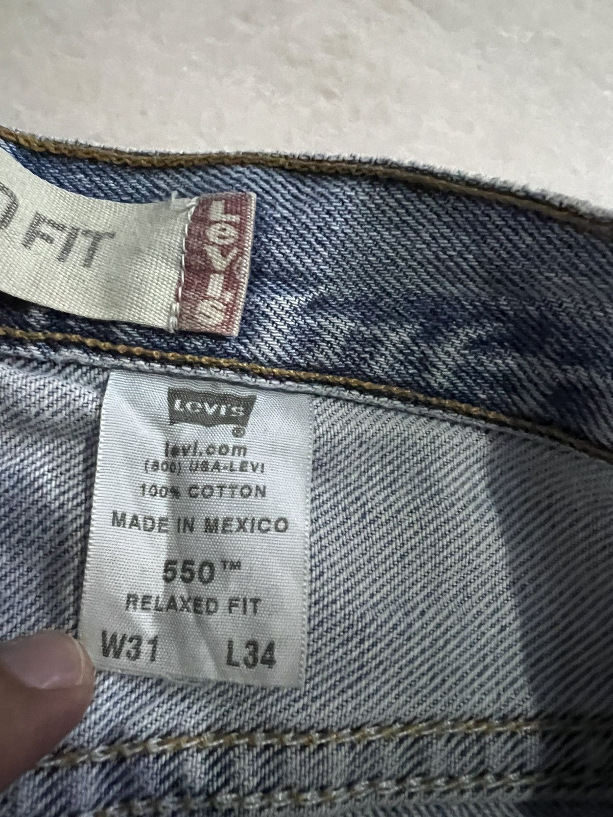 Levi's × Levi's Vintage Clothing × Vintage Vintage Levis 550 Light Wash Jean Size US 30 / EU 46 - 15 Thumbnail