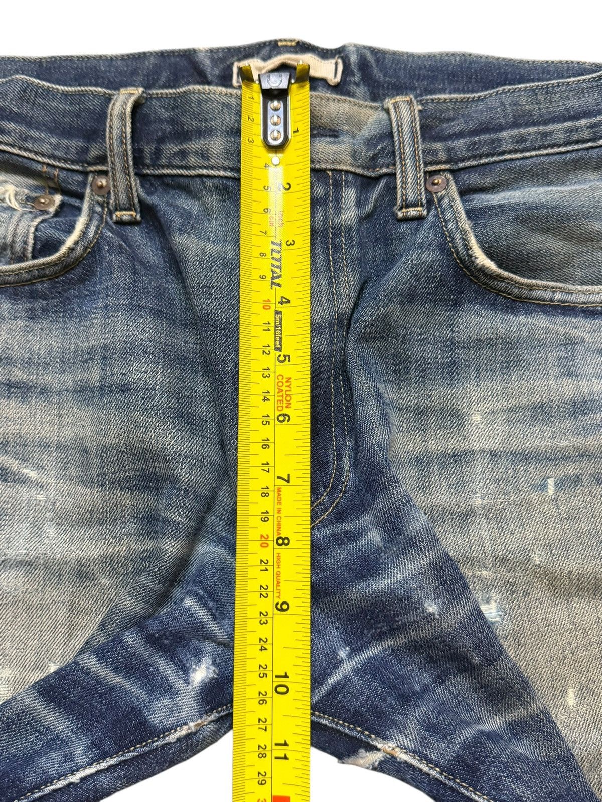Uniqlo Vintage Japan Uniqlo Mud Wash Clawmark Whisker Straight Leg Size US 32 / EU 48 - 14 Thumbnail