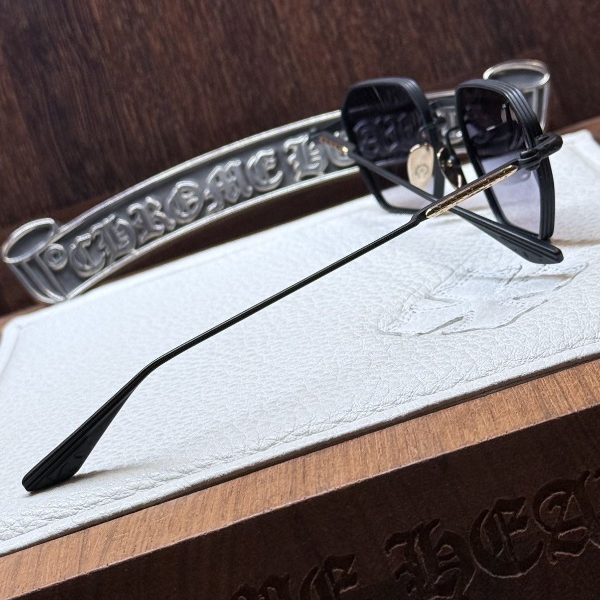 Chrome Hearts Chrome Hearts LUMP 1/1 ‘Dark Triad’ Sunglasses Size ONE SIZE - 9 Thumbnail