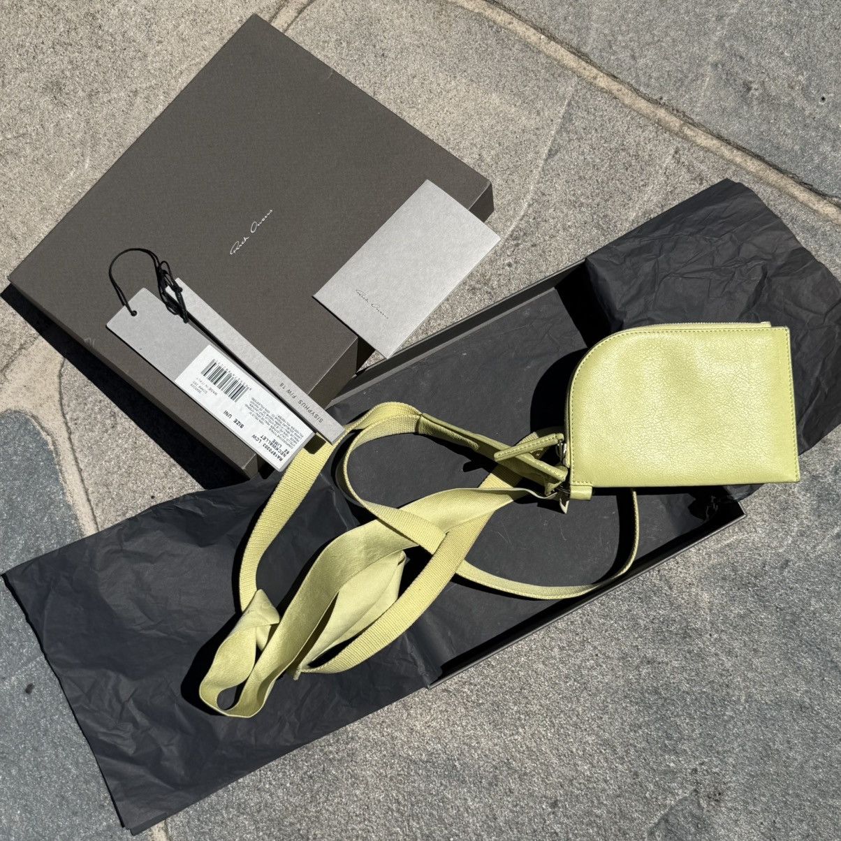 Rick Owens Rick Owens Sisyphus Lime Calf Neck Wallet Size ONE SIZE - 1 Thumbnail