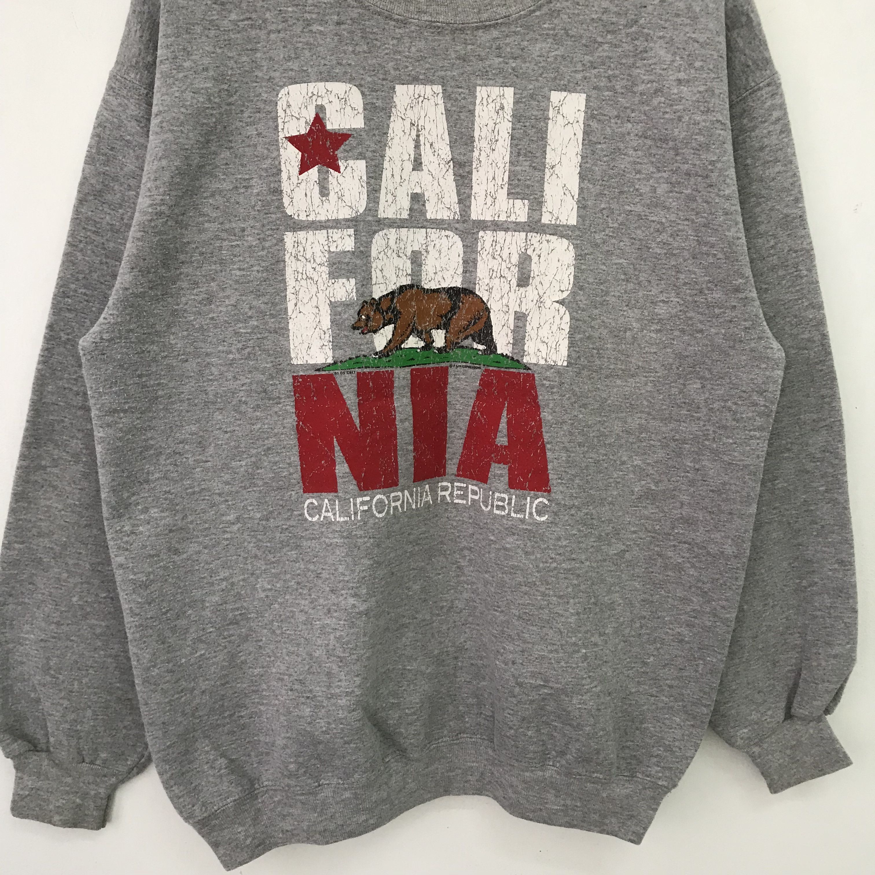 California Republic Vintage California Republic Gray Sweatshirt Medium - 620 Size US M / EU 48-50 / 2 - 3 Thumbnail