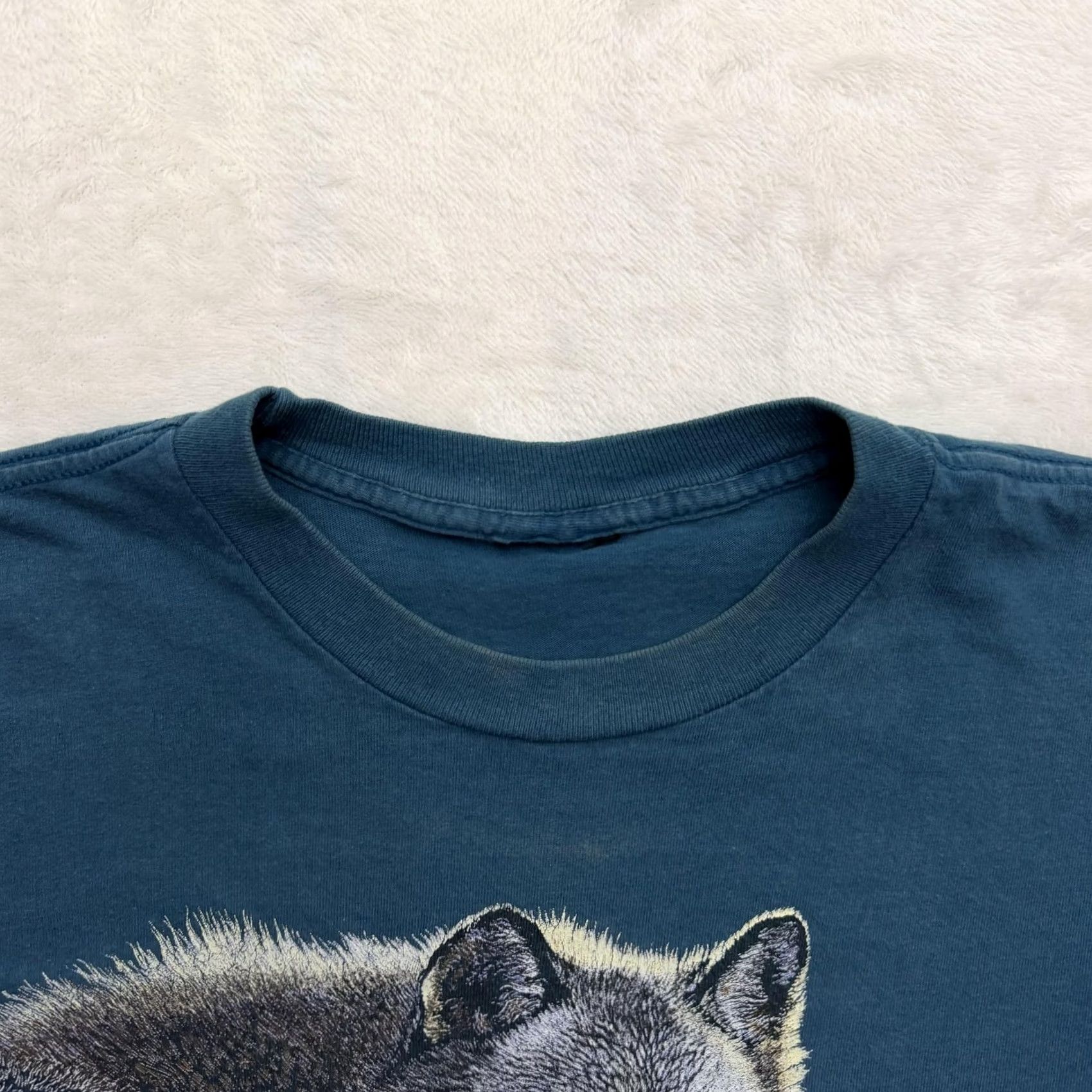 Vintage Minnesota Wolf Shirt Mens XL Blue Graphic Tee Short Sleeve MN Size US XL / EU 56 / 4 - 3 Thumbnail