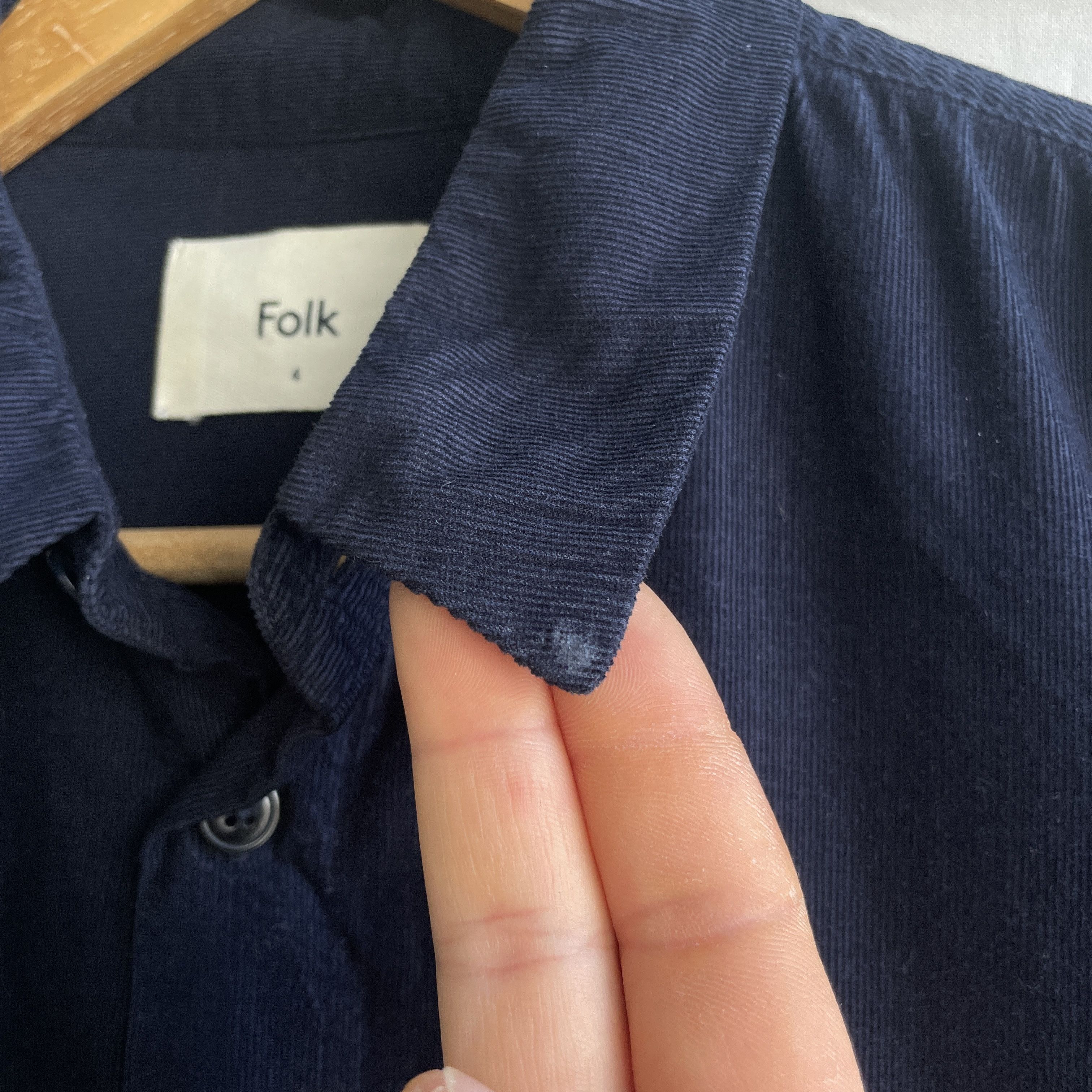 Folk Folk Micro Cord Navy Shirt Size 4 Size US L / EU 52-54 / 3 - 5 Thumbnail