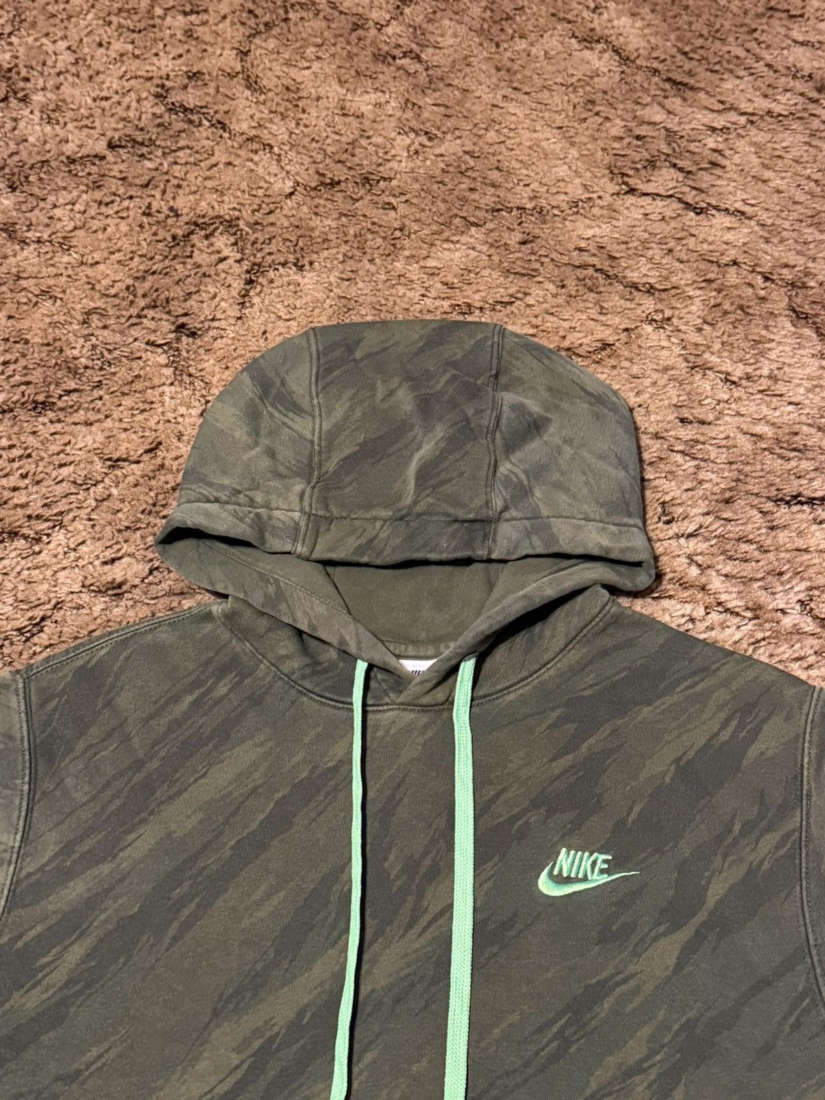 Nike Nike Green Camo Hoodie Small Size US S / EU 44-46 / 1 - 3 Thumbnail