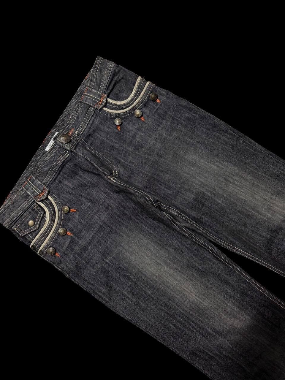 GOSTAR DE FUGA FLARE Vintage Lacoupe Pour Remme Japan Designer Mudwash Jean Size US 34 / EU 50 - 6 Thumbnail