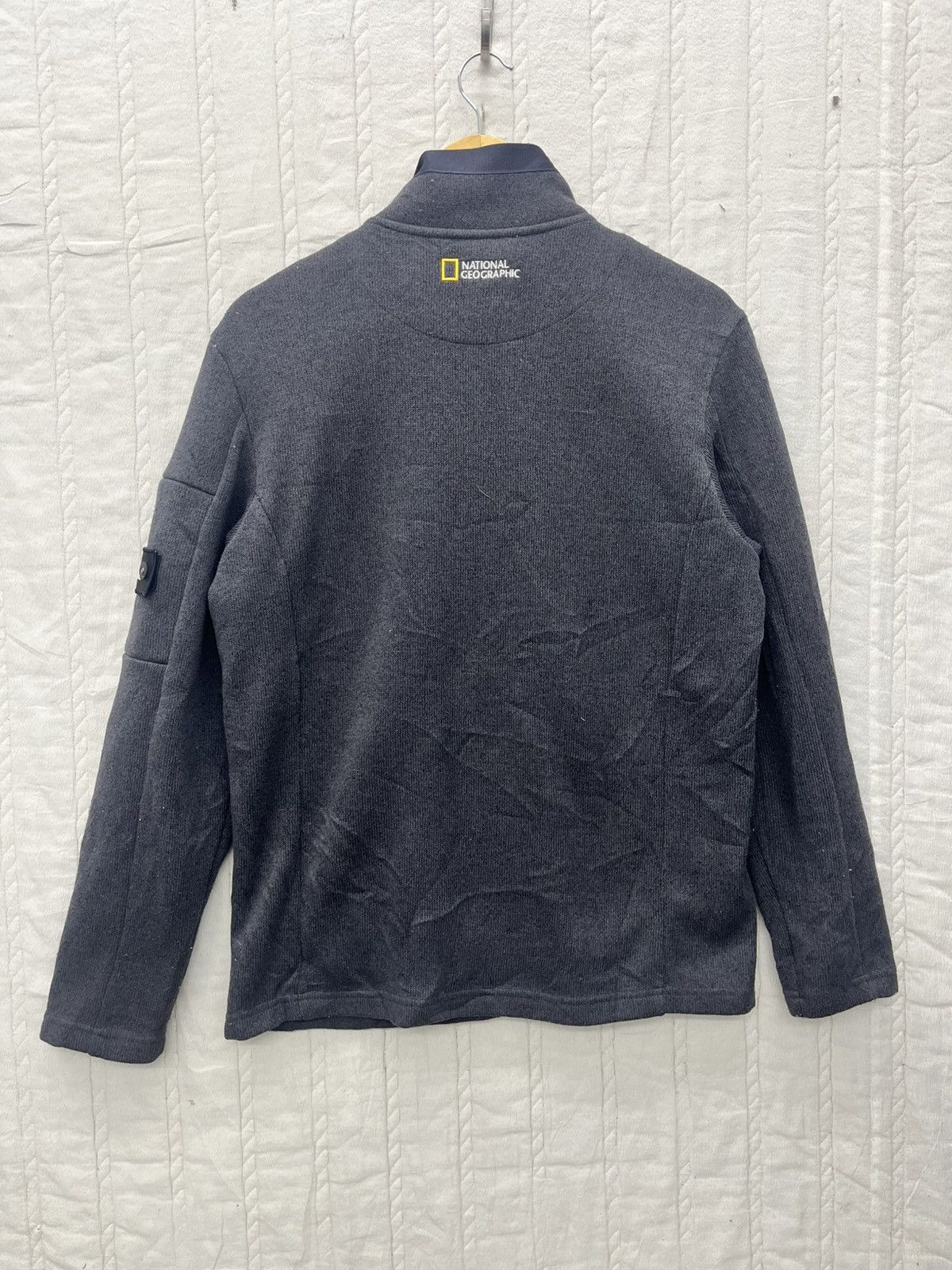 Japanese Brand NATIONAL GEOGRAPHIC WAFFLE KNIT FLEECE JACKET Size US S / EU 44-46 / 1 - 7 Thumbnail