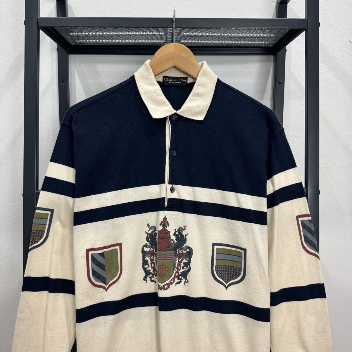 Christian Dior Monsieur × Vintage Vintage Christian Dior Monsieur Collar LS Size US L / EU 52-54 / 3 - 3 Thumbnail
