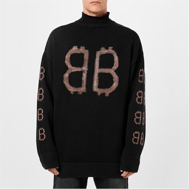 Balenciaga Crypto Bb-Print Hoodie Size US M / EU 48-50 / 2 - 5 Thumbnail