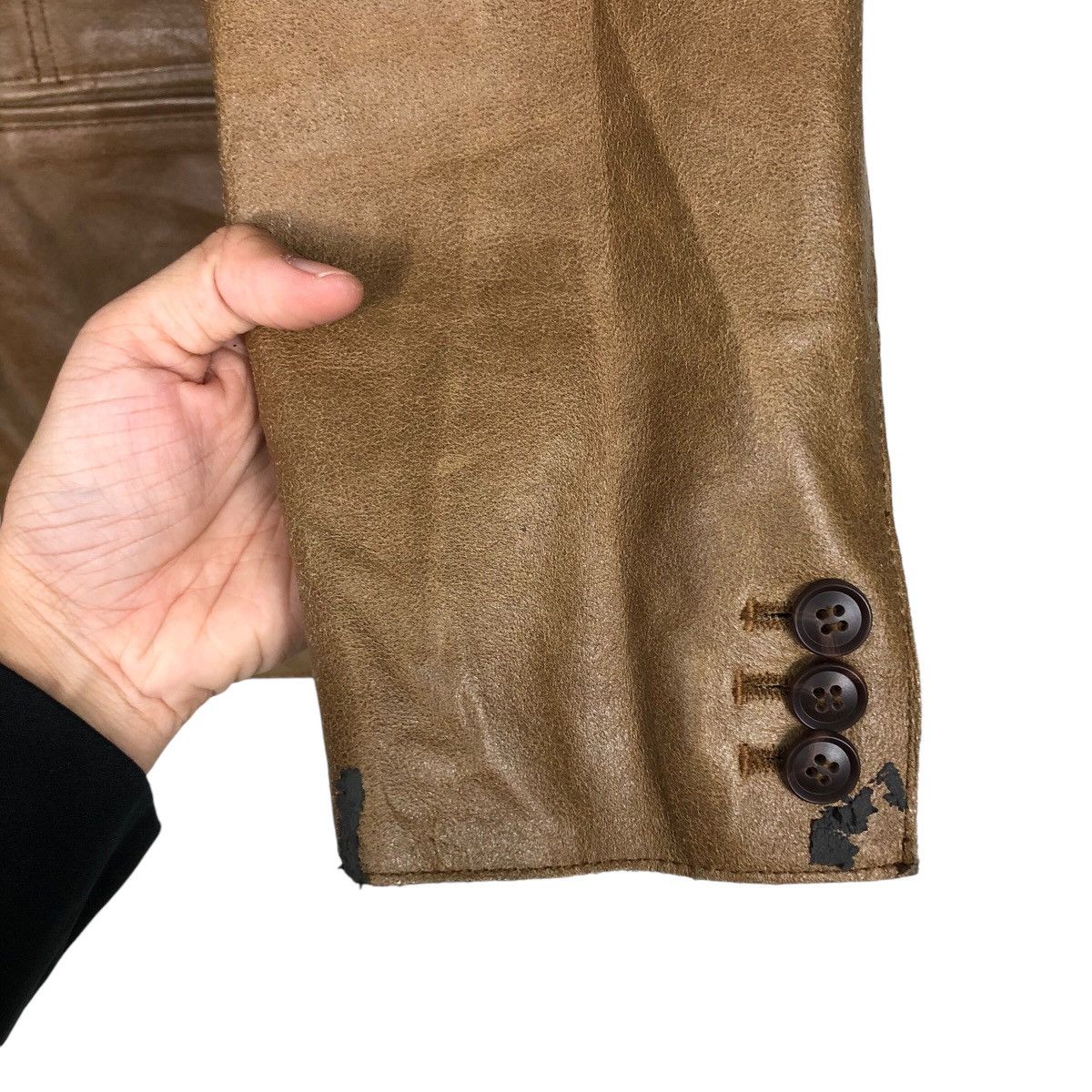 Japanese Brand 📌Vintage Chore Worker Leather Jacket Takeo Kikuchi Size US M / EU 48-50 / 2 - 16 Thumbnail