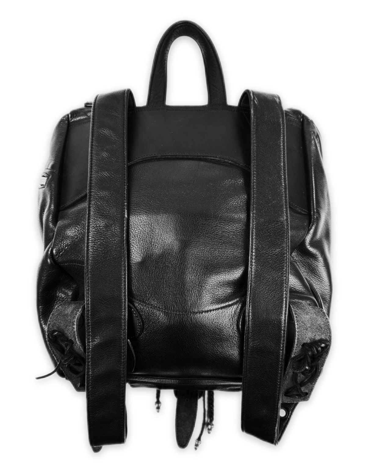 Chrome Hearts Chrome Hearts Triple Gunslinger Fleur Black Leather Braided Backpack Size ONE SIZE - 7 Thumbnail