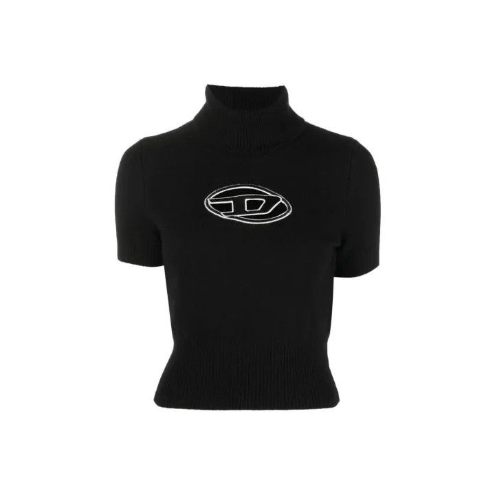 Diesel Diesel OVAL D Logo Black Knit Turtleneck Sweater 0079 Size M / US 6-8 / IT 42-44 - 1 Thumbnail